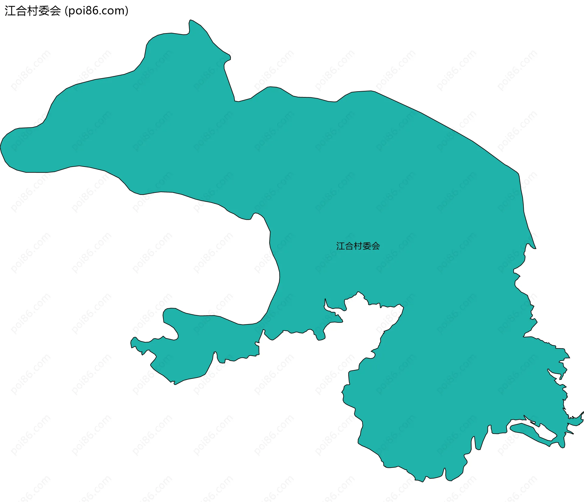 江合村委会边界地图