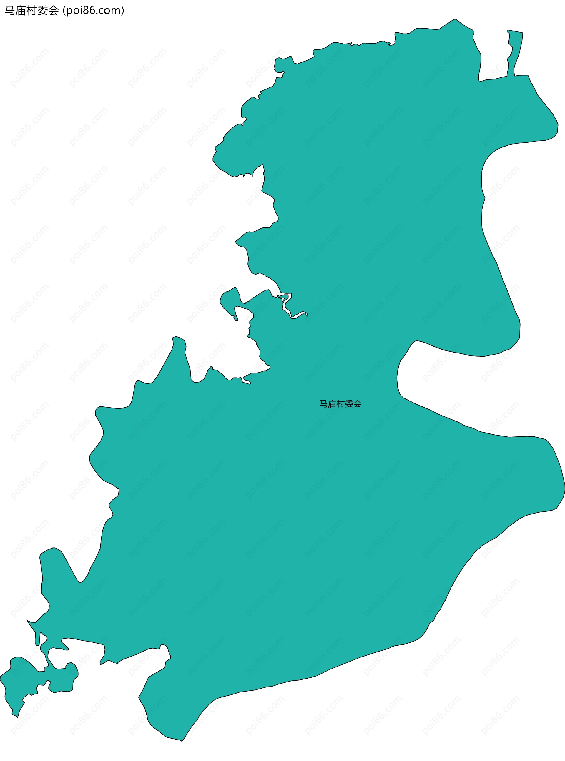 马庙村委会边界地图