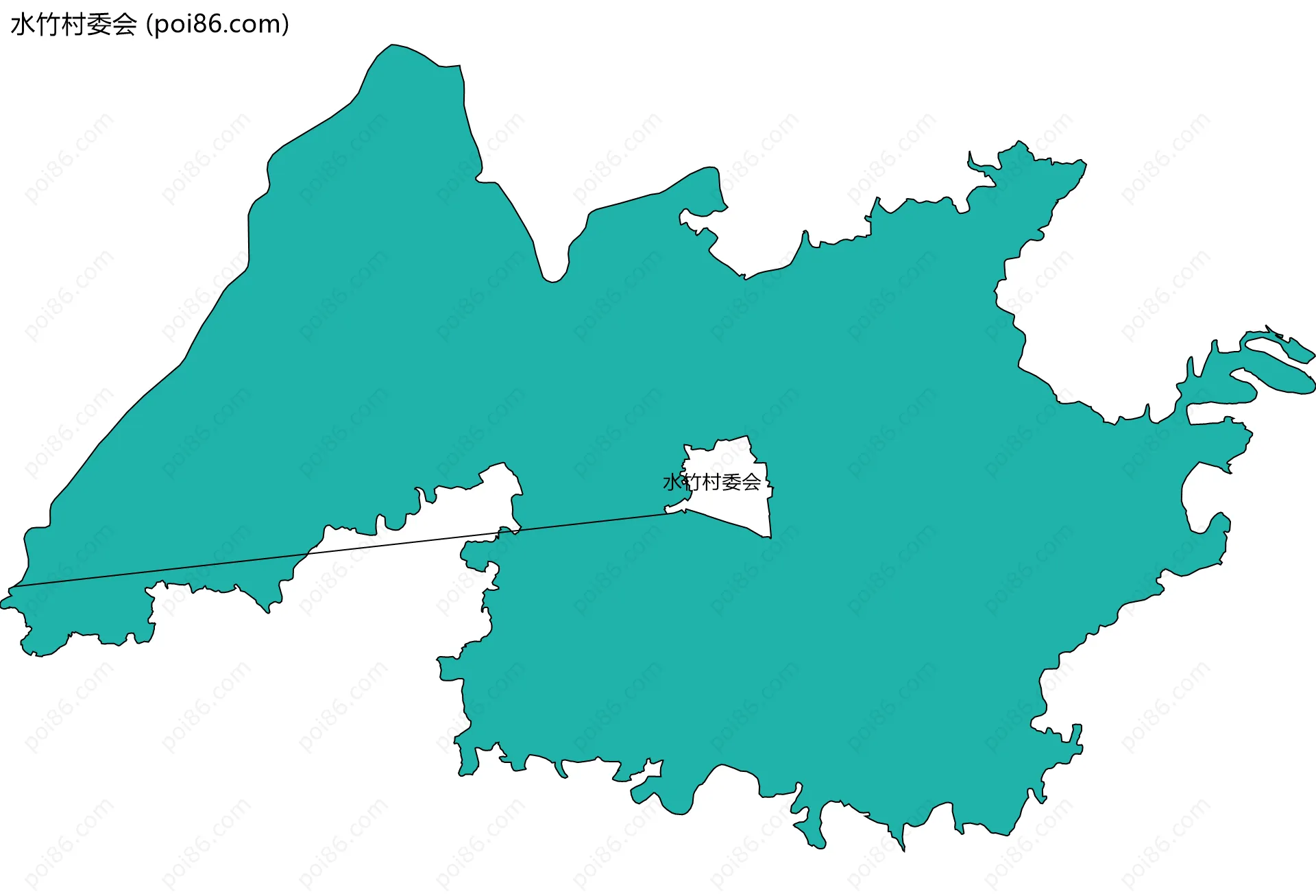 水竹村委会边界地图