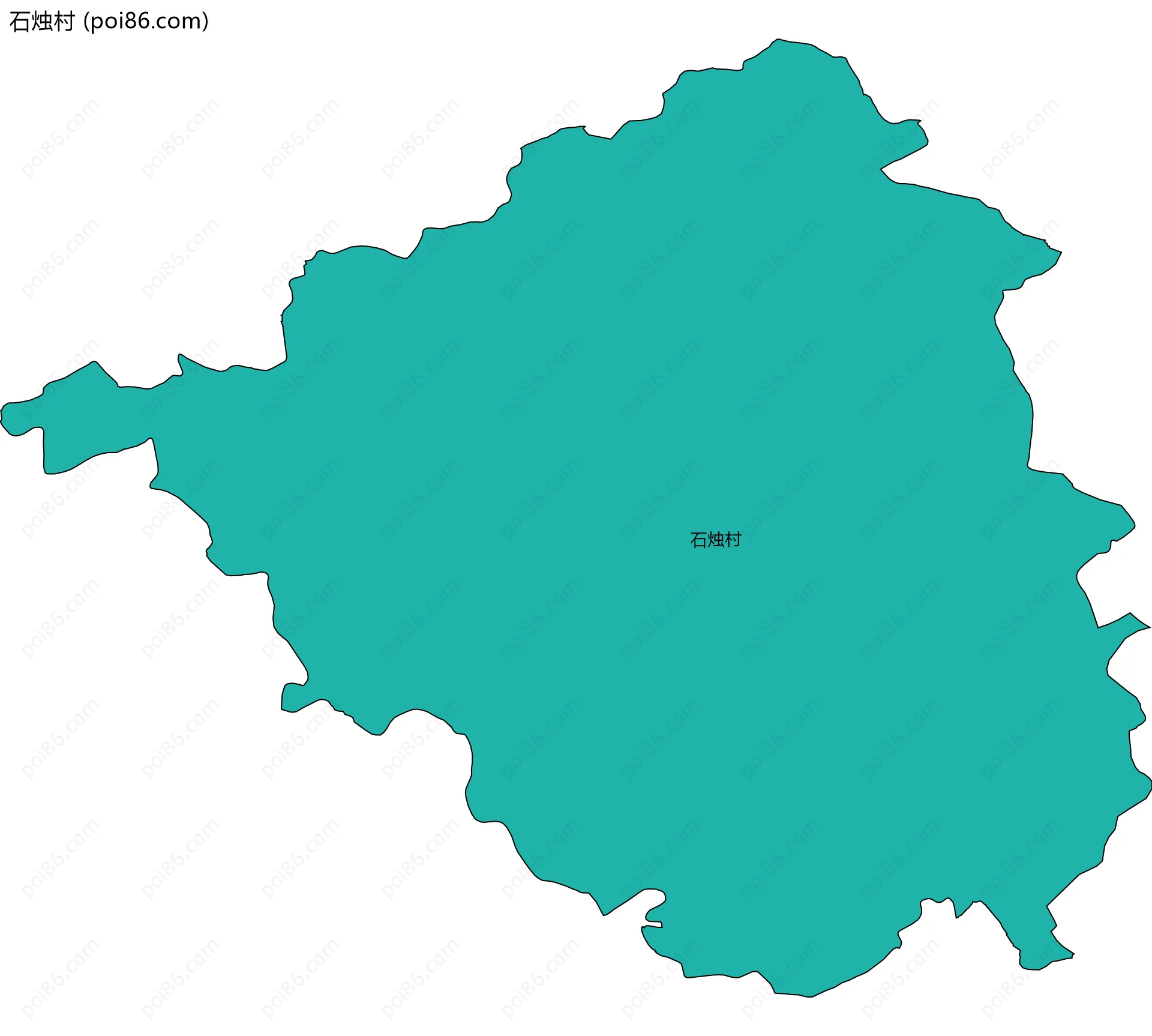 石烛村边界地图