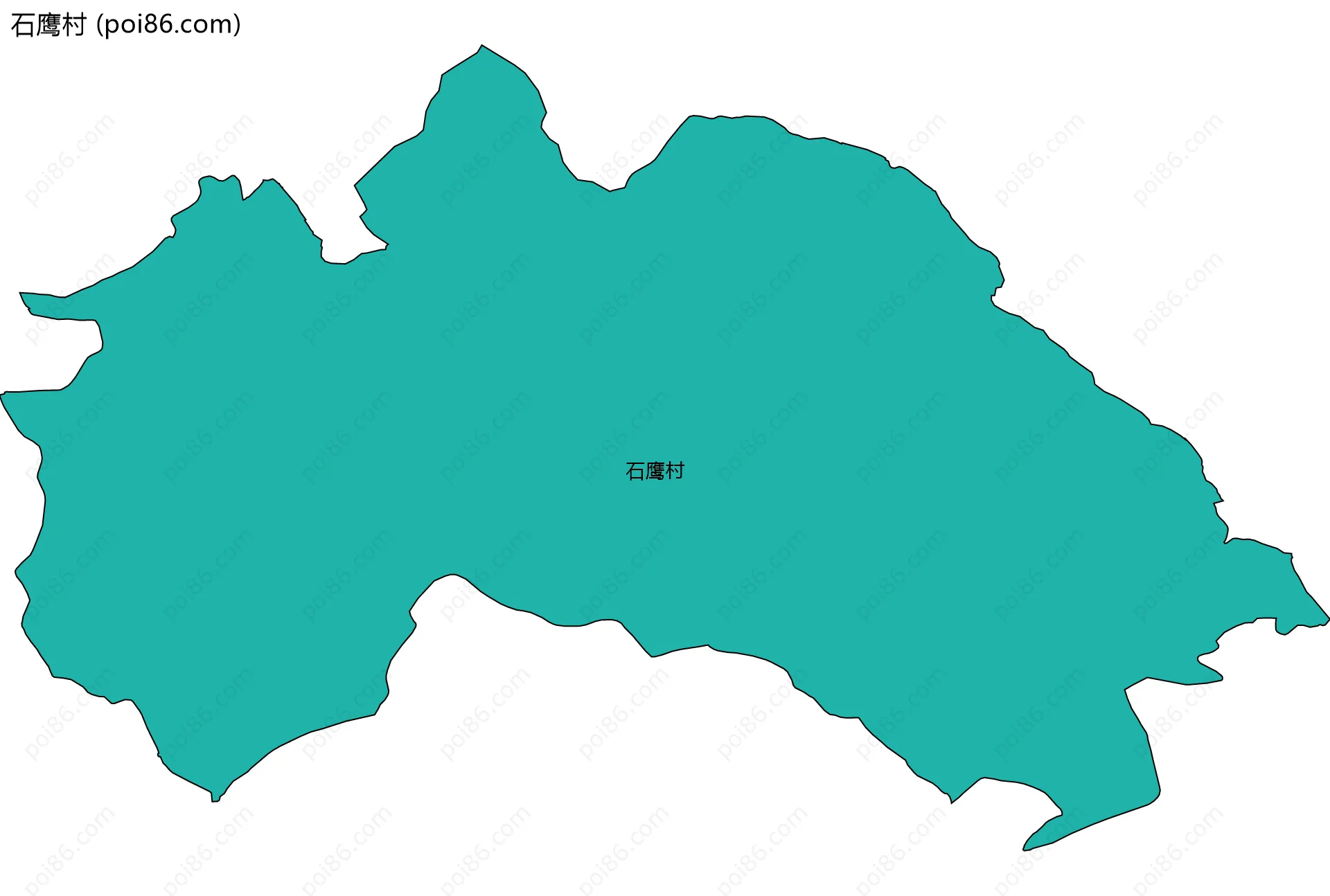 石鹰村边界地图