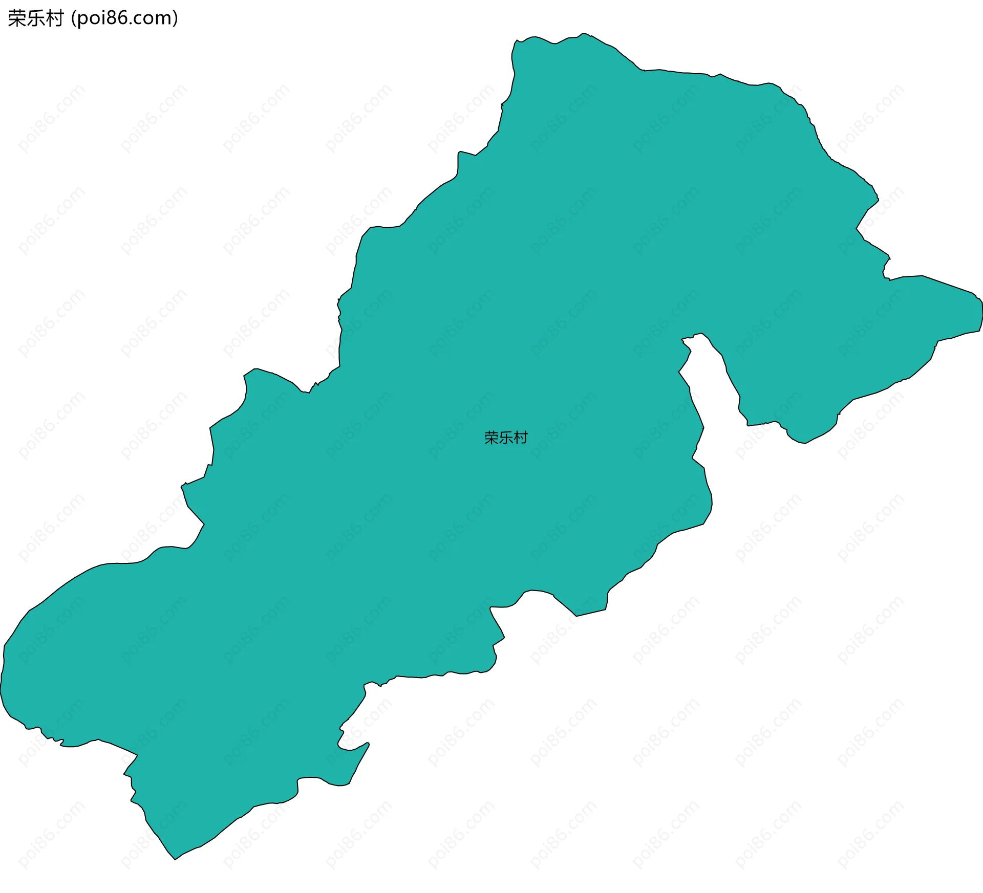 荣乐村边界地图