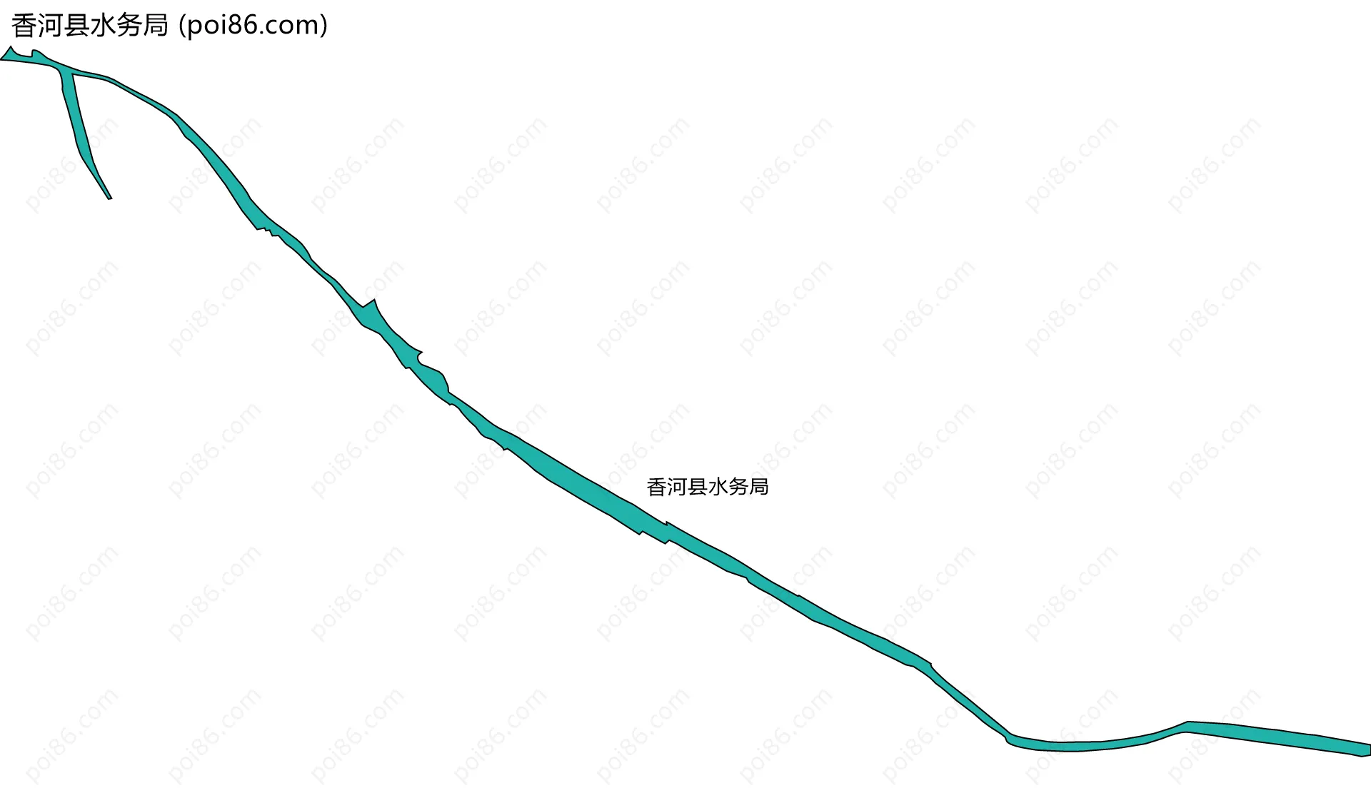 香河县水务局边界地图