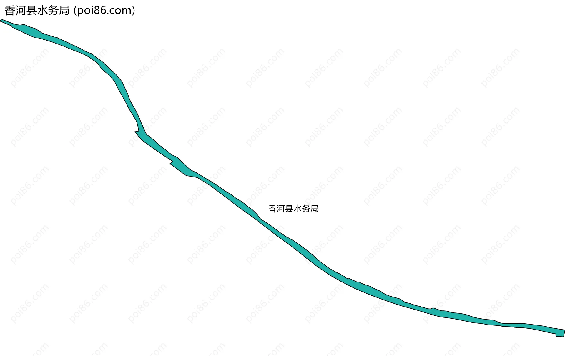 香河县水务局边界地图