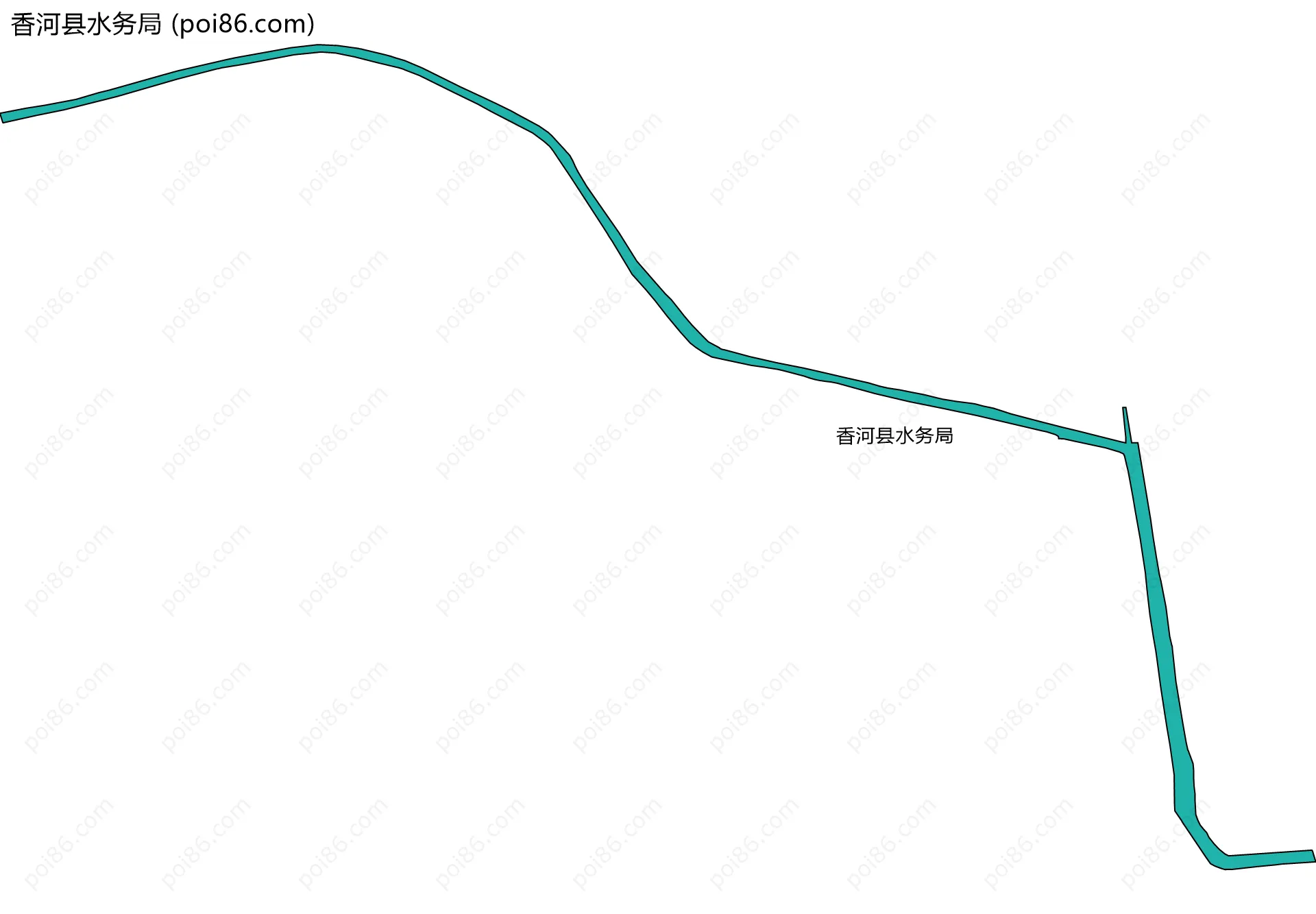 香河县水务局边界地图