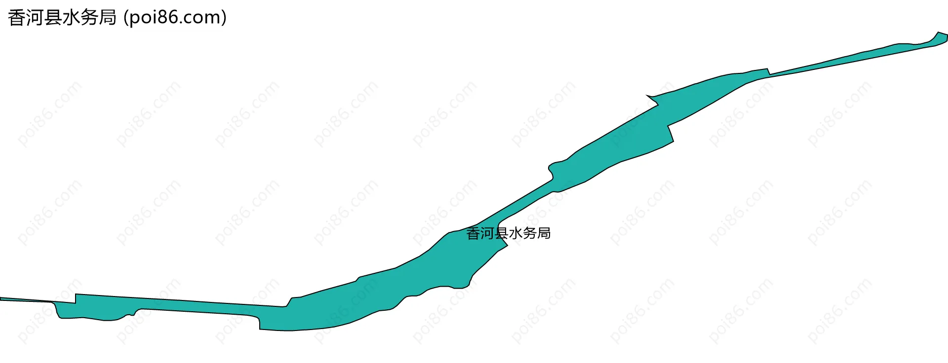 香河县水务局边界地图
