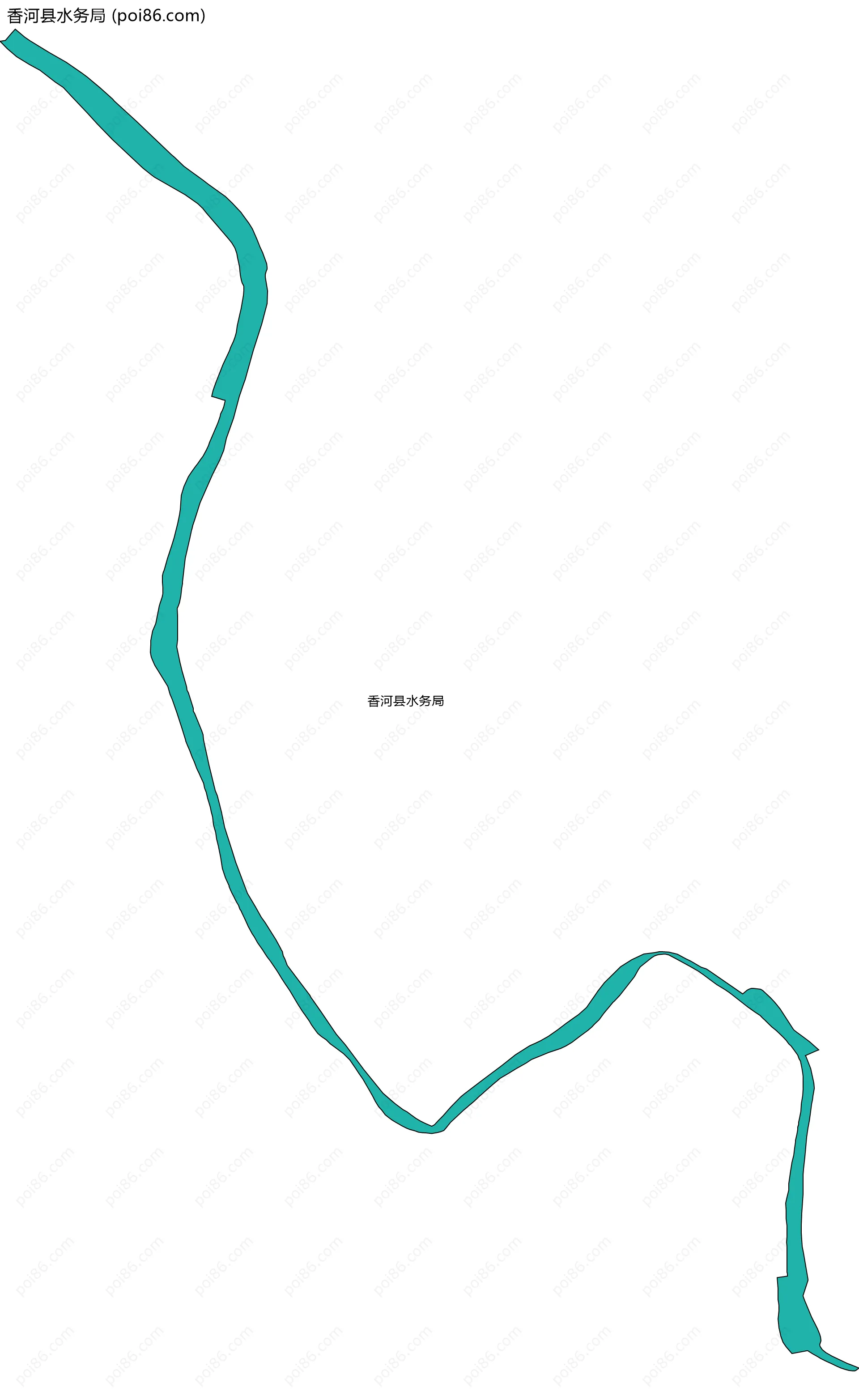 香河县水务局边界地图