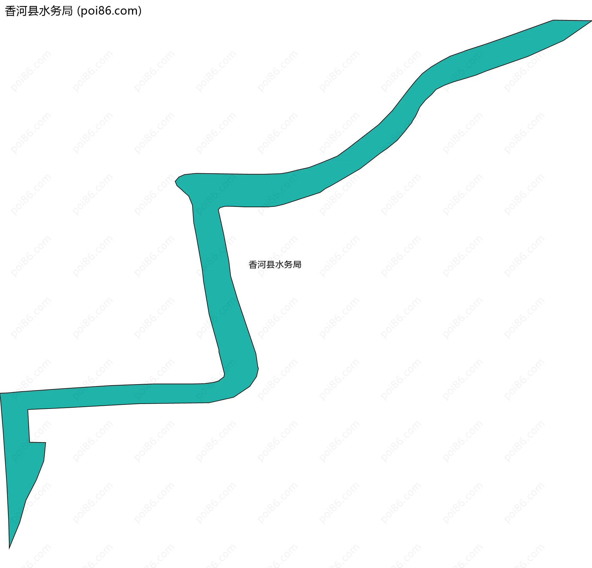 香河县水务局边界地图