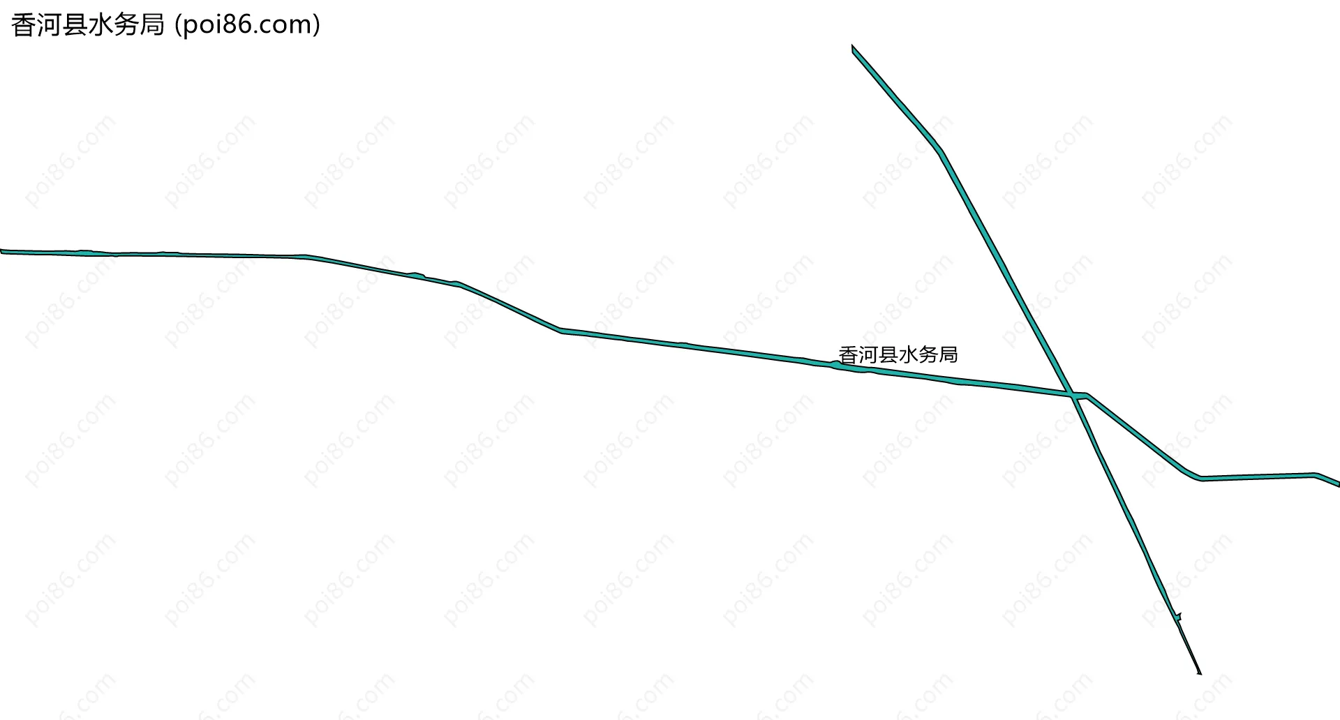 香河县水务局边界地图
