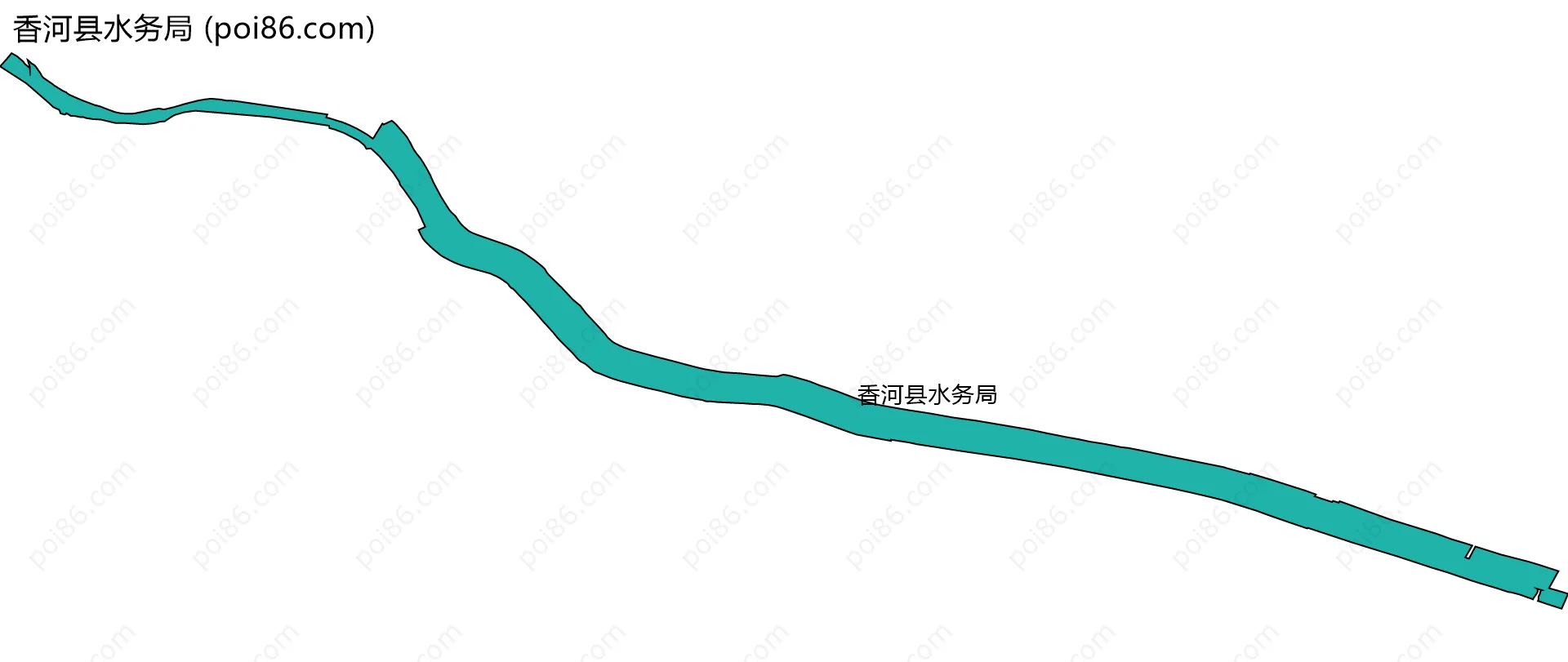 香河县水务局边界地图
