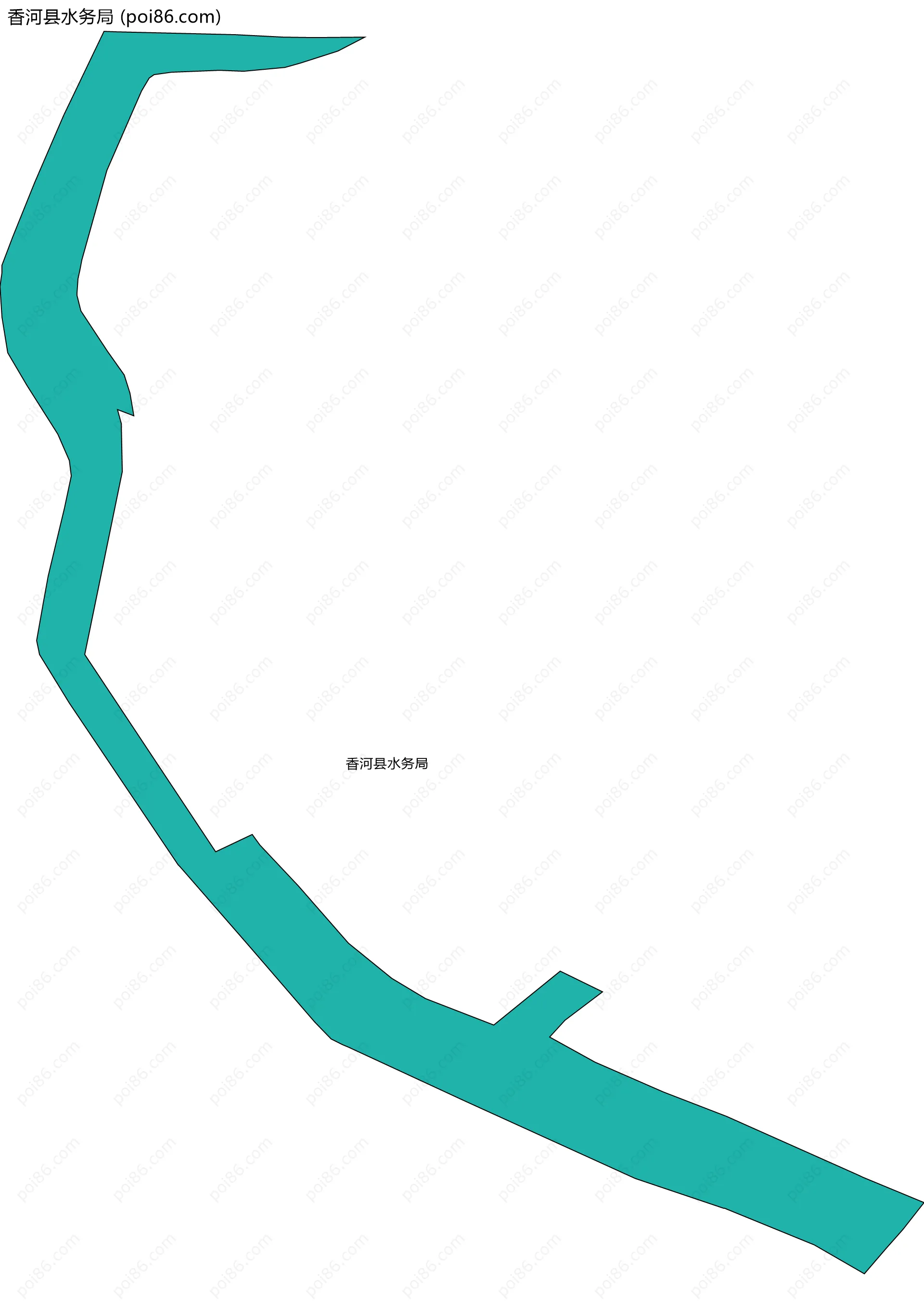 香河县水务局边界地图