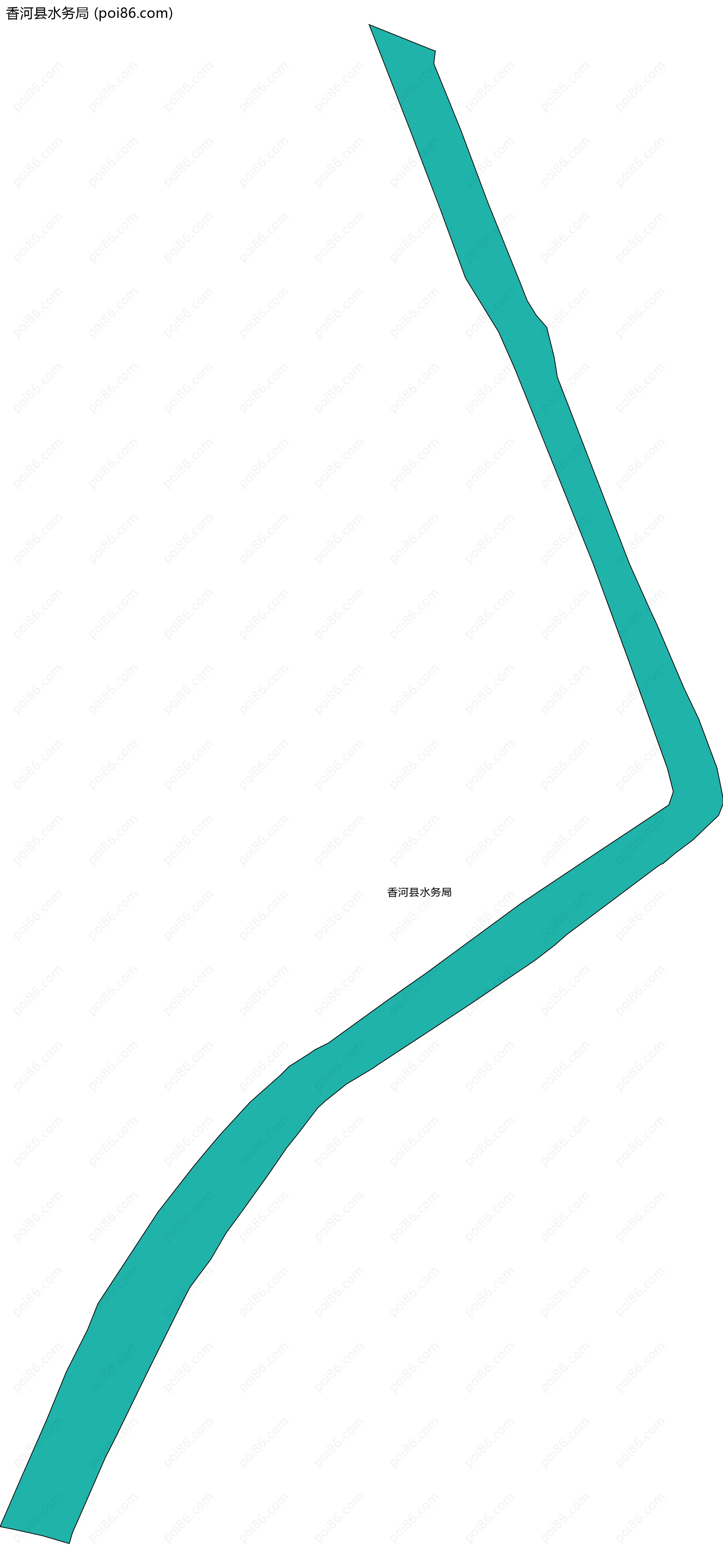 香河县水务局边界地图