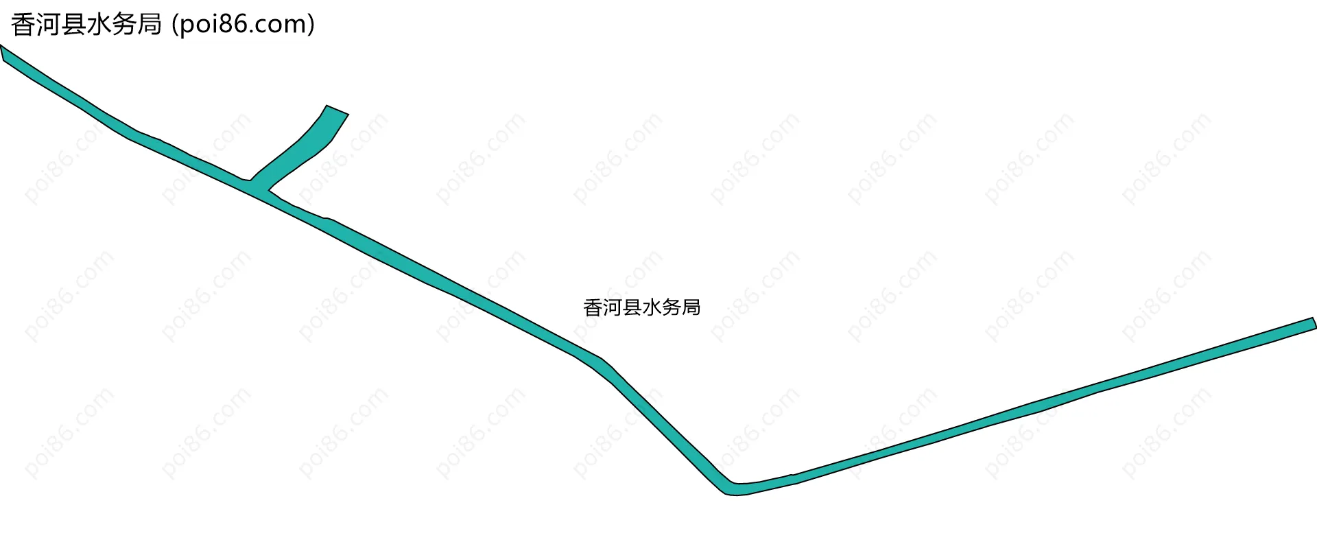 香河县水务局边界地图