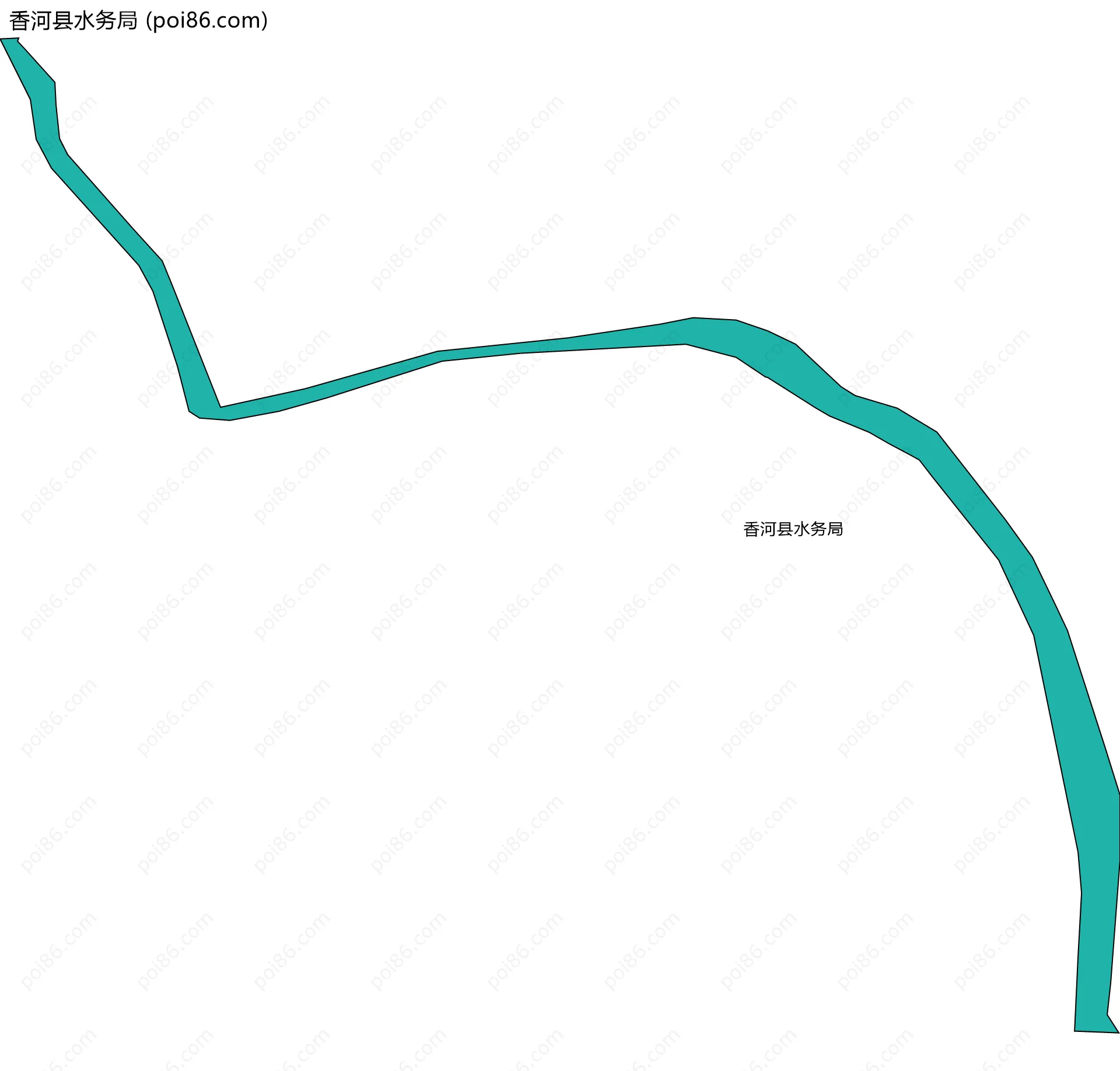 香河县水务局边界地图