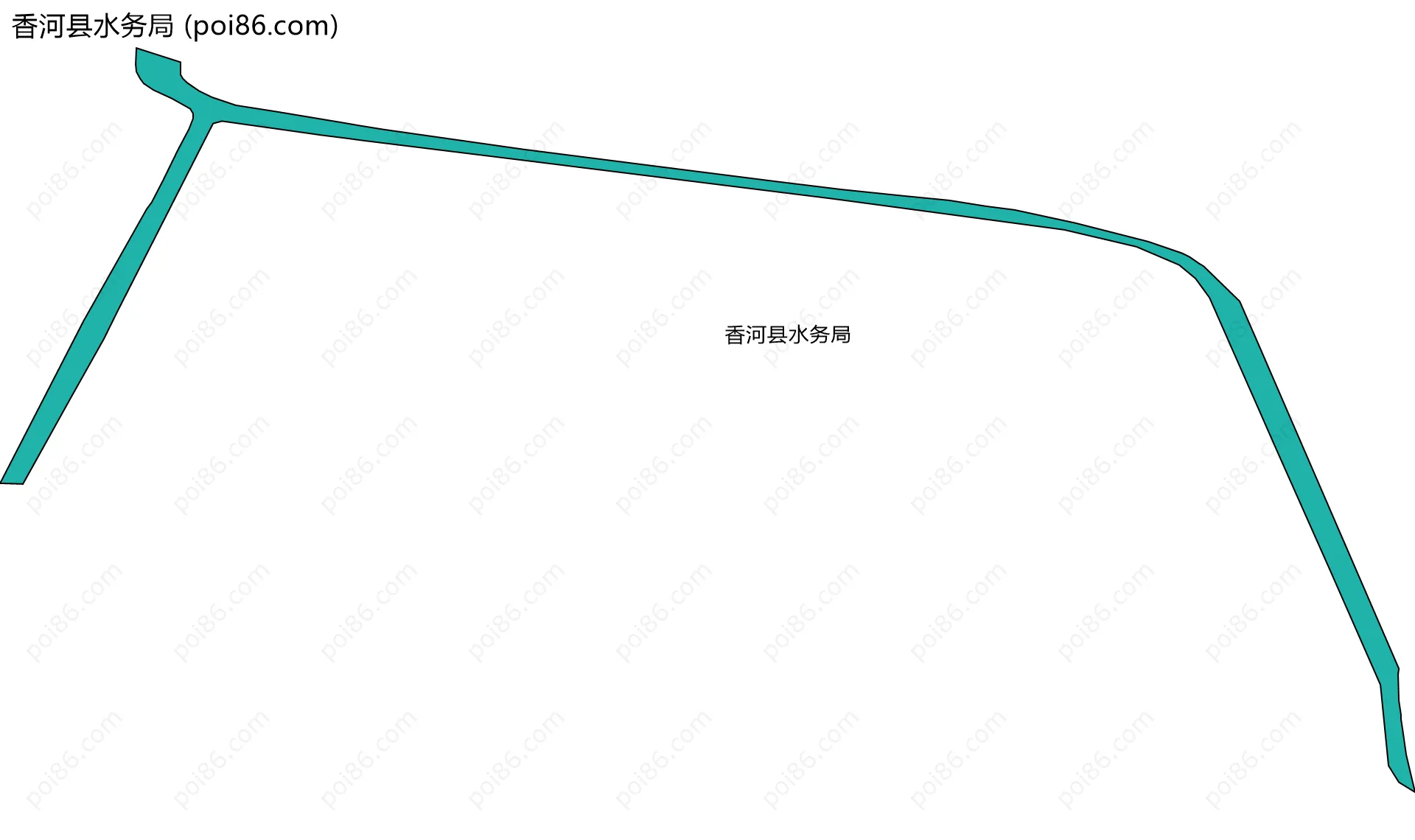 香河县水务局边界地图