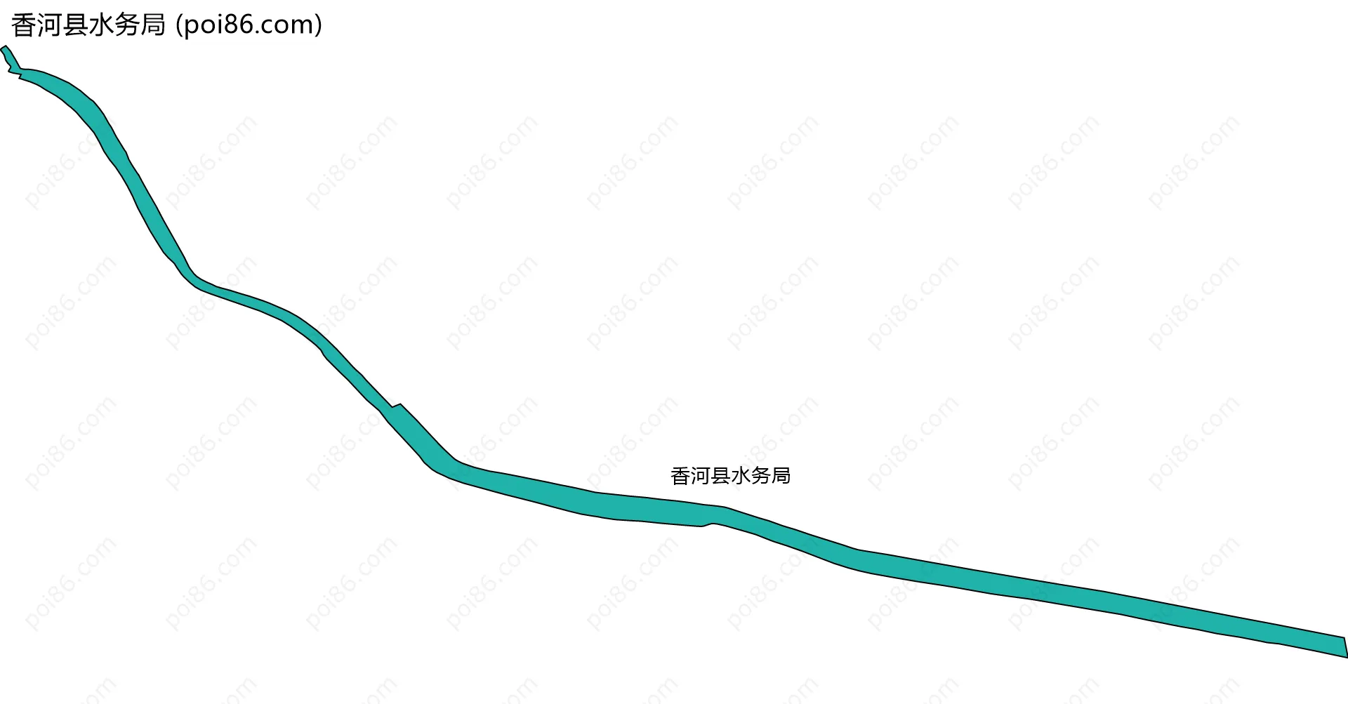 香河县水务局边界地图