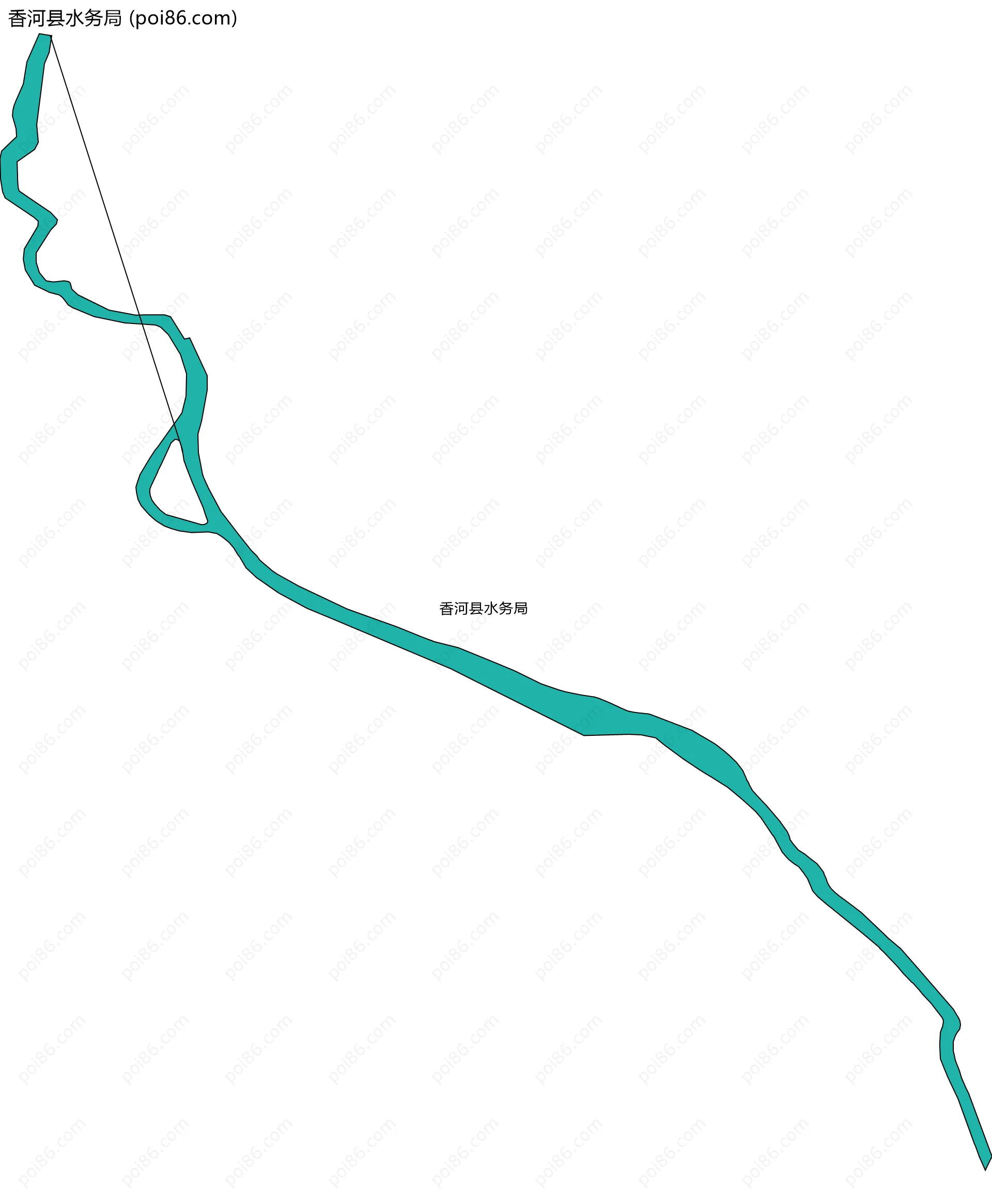 香河县水务局边界地图