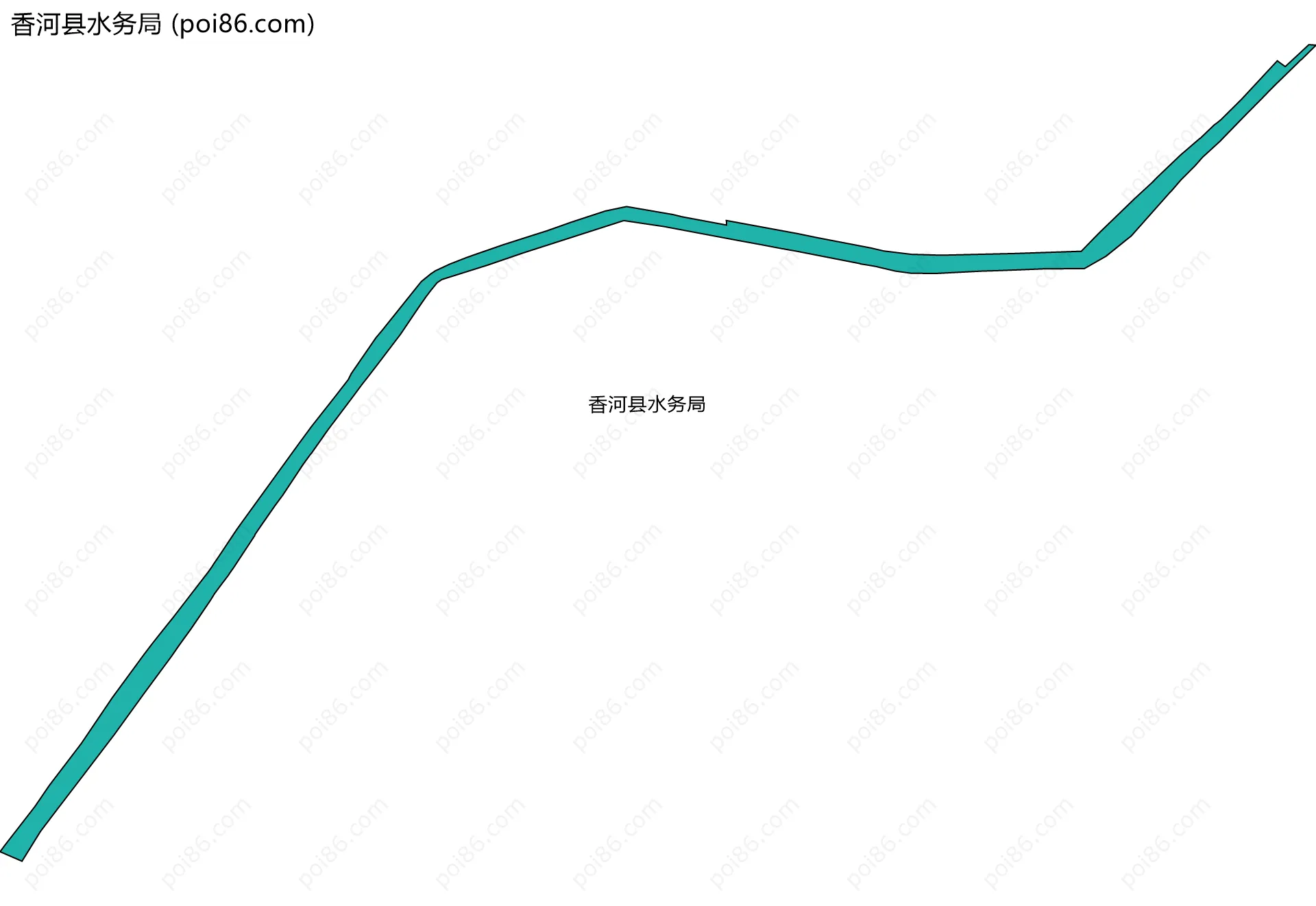 香河县水务局边界地图