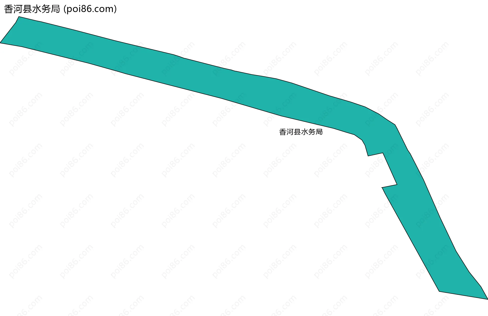 香河县水务局边界地图