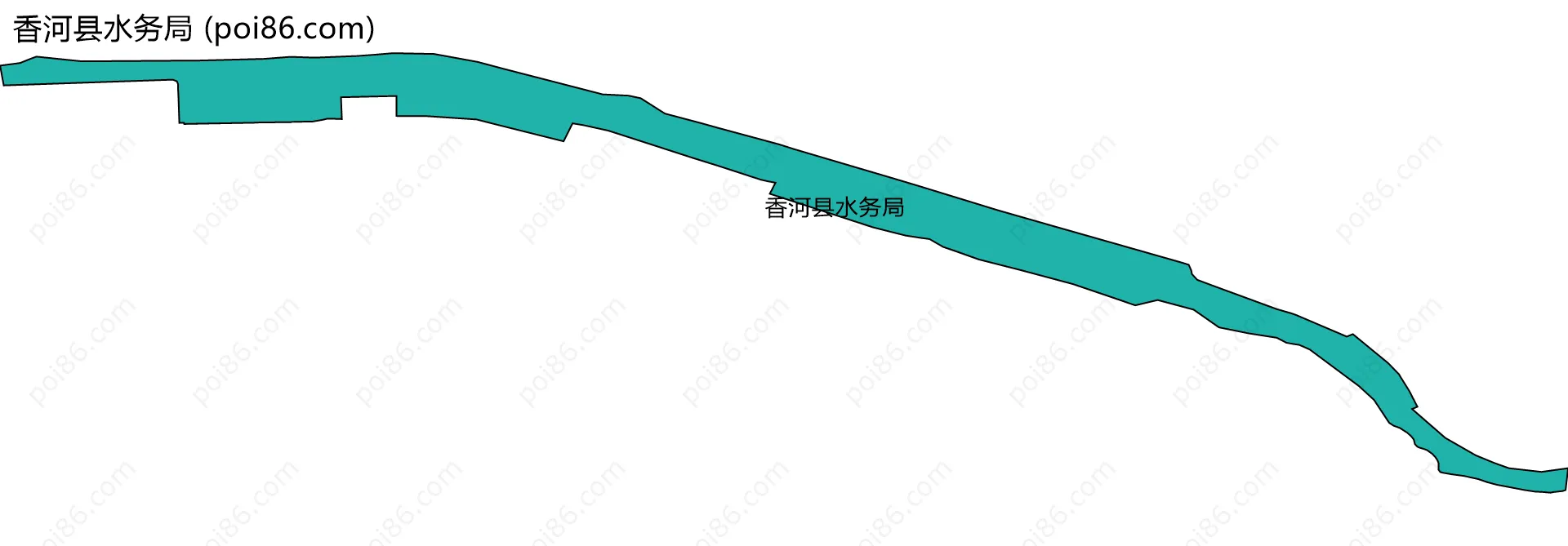 香河县水务局边界地图