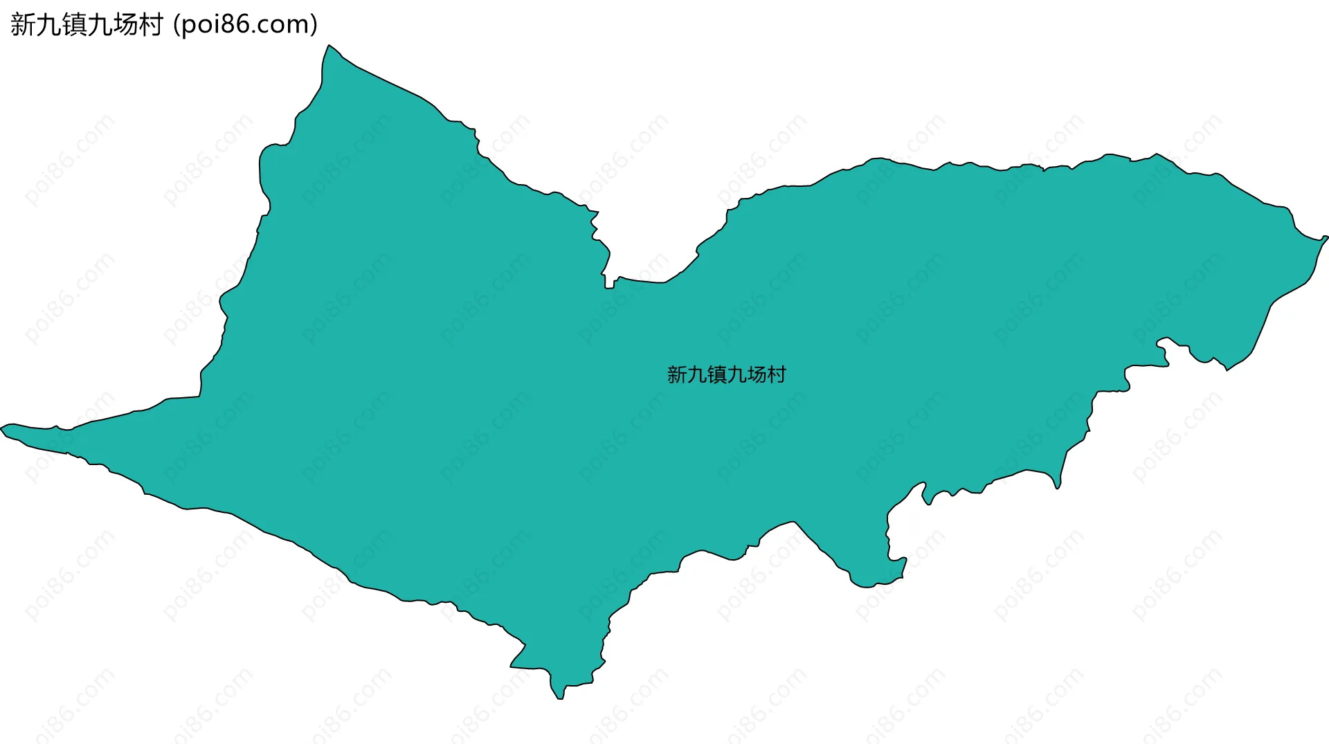 新九镇九场村边界地图