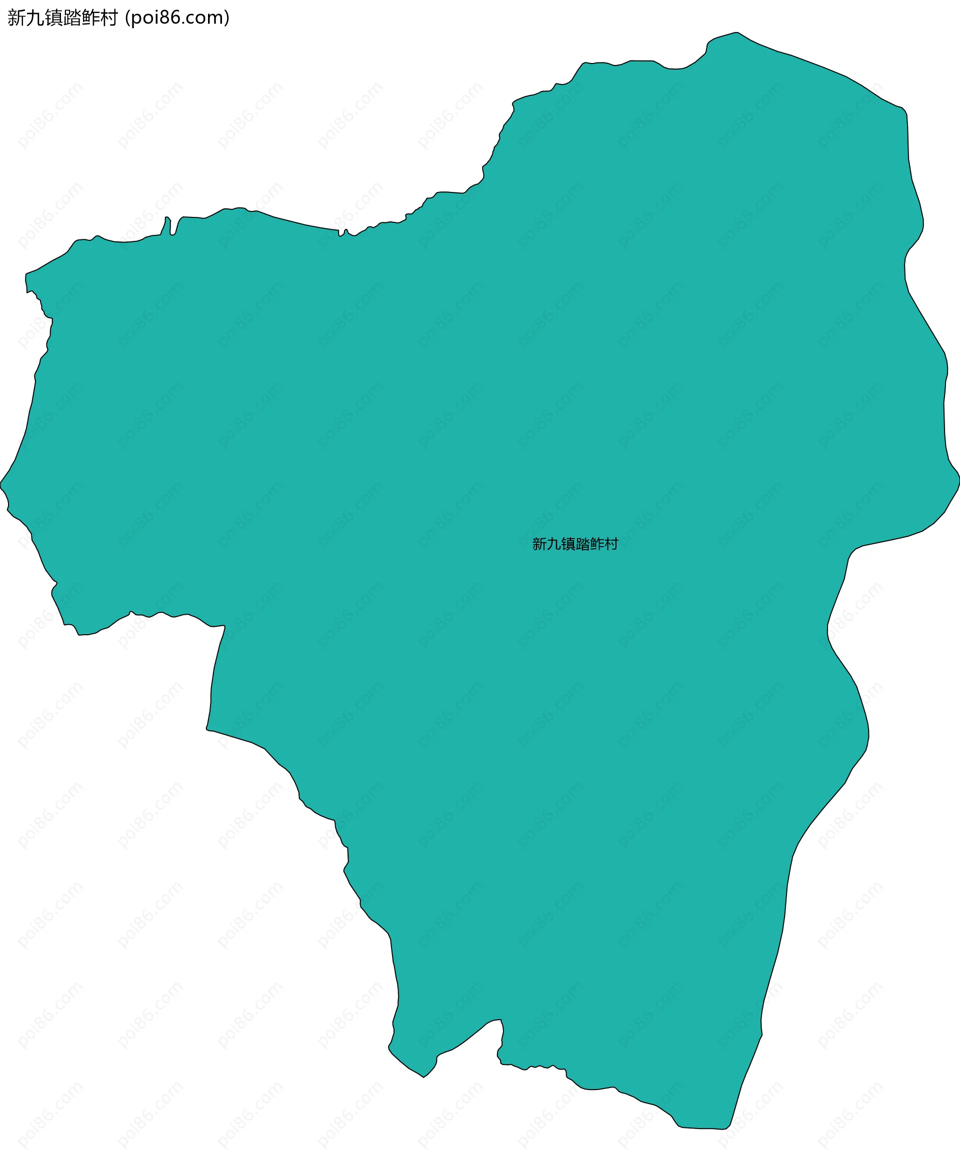 新九镇踏鲊村边界地图