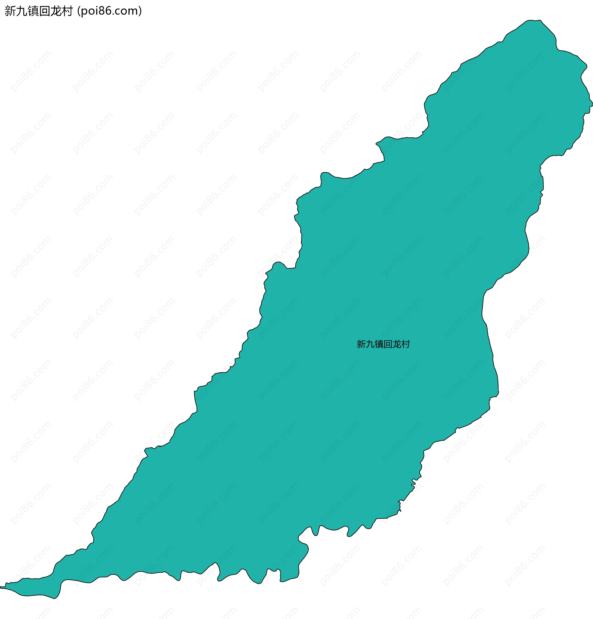 新九镇回龙村边界地图