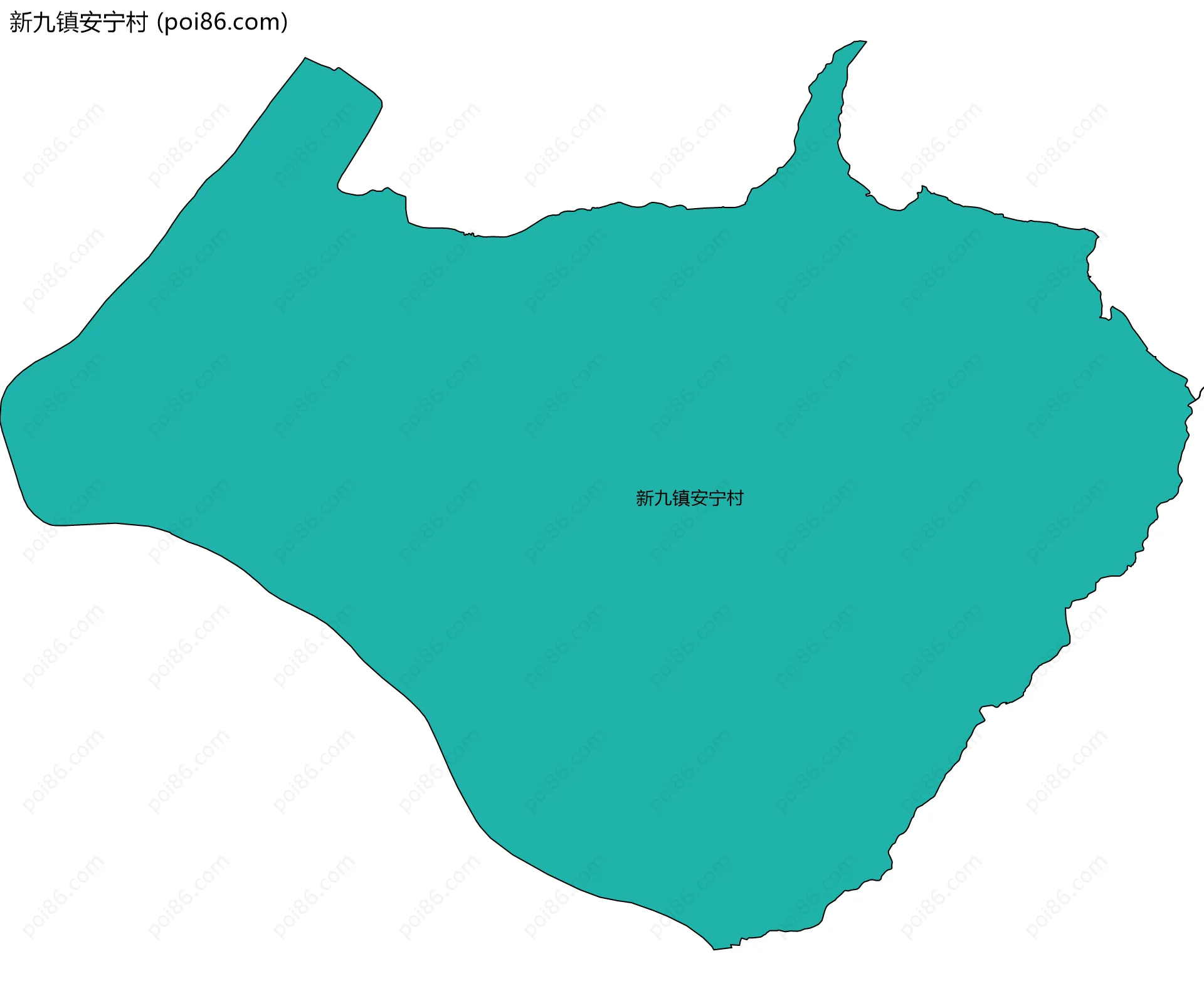新九镇安宁村边界地图
