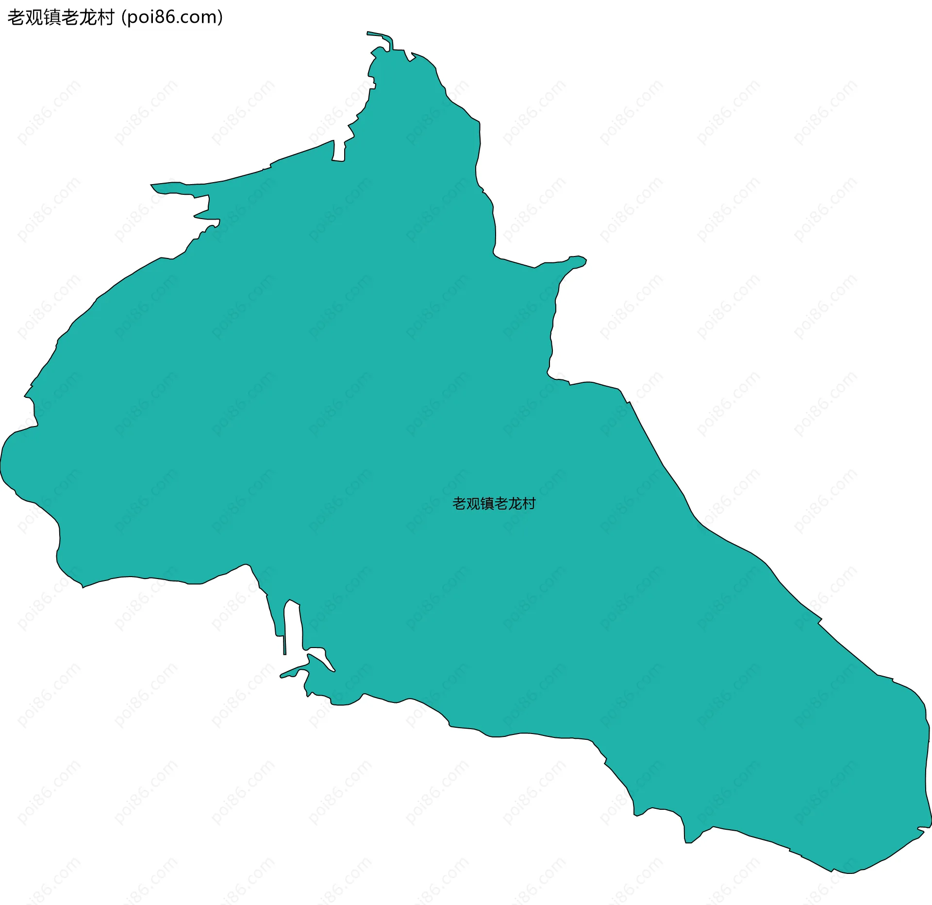 老观镇老龙村边界地图