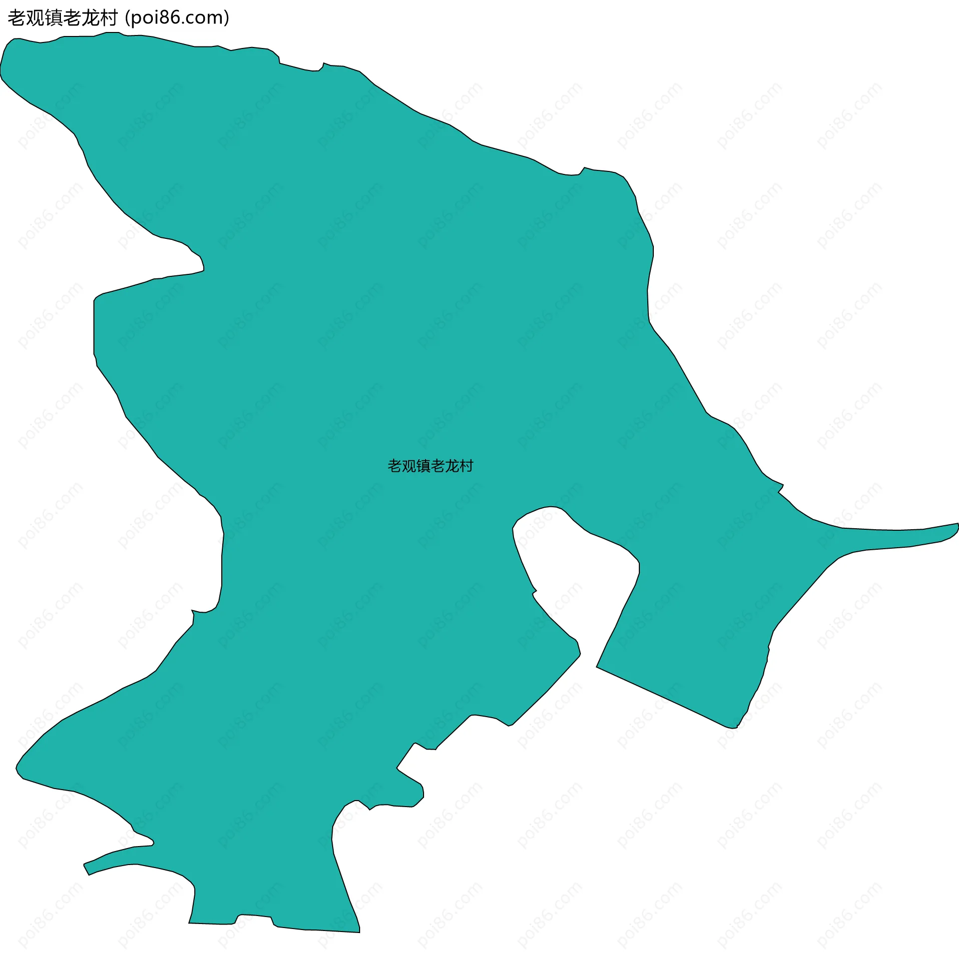 老观镇老龙村边界地图