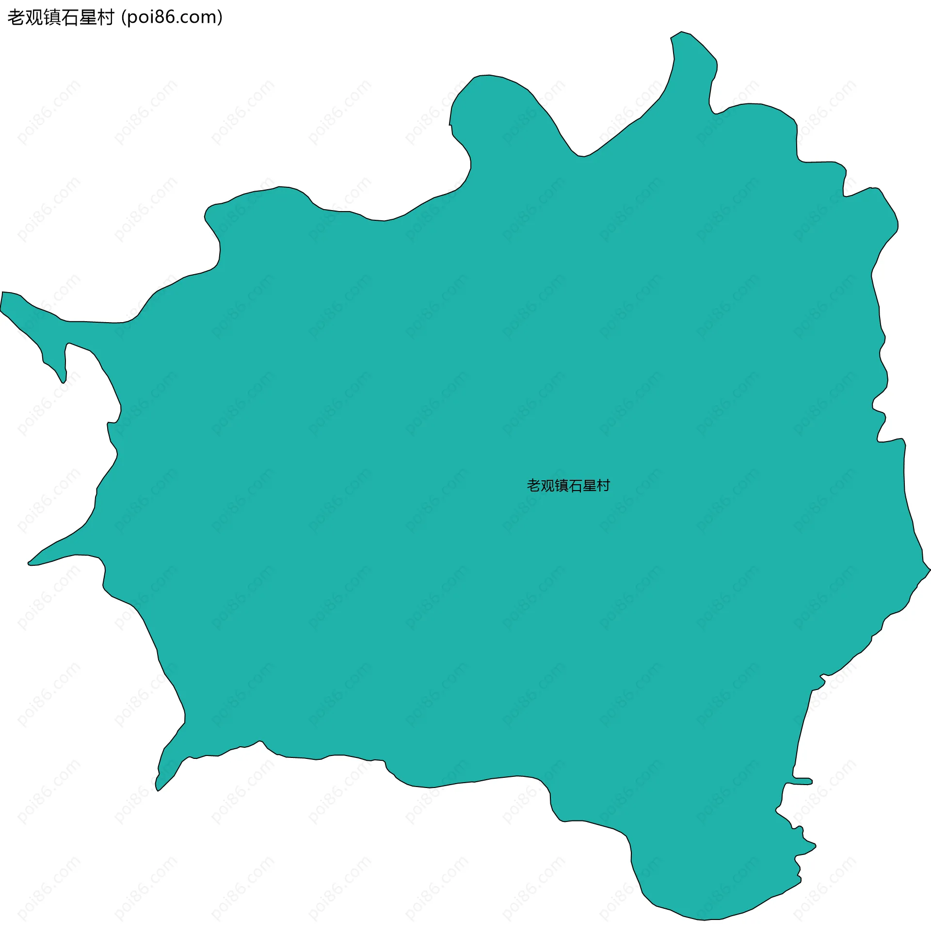 老观镇石星村边界地图