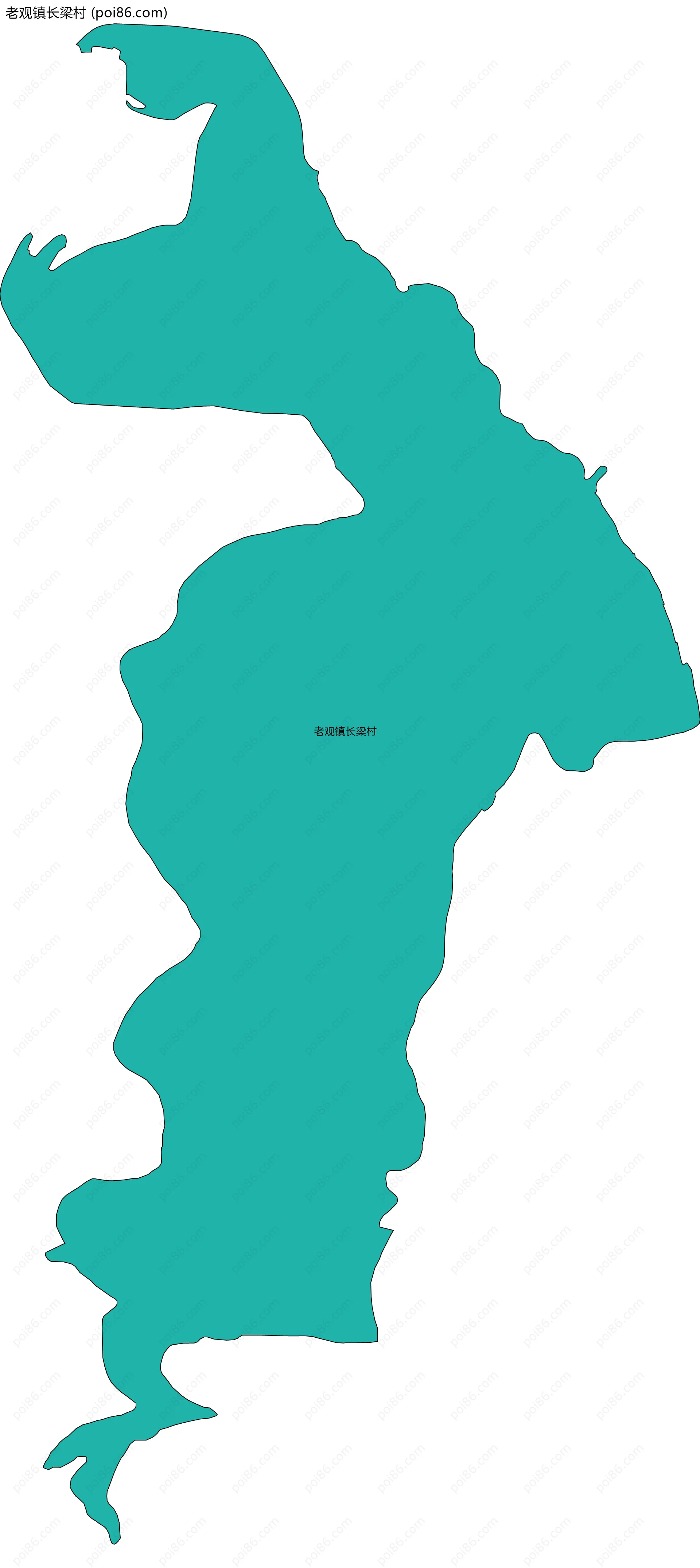 老观镇长梁村边界地图