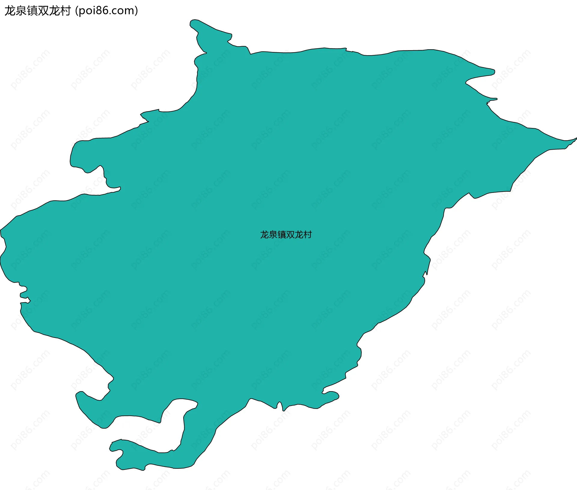 龙泉镇双龙村边界地图