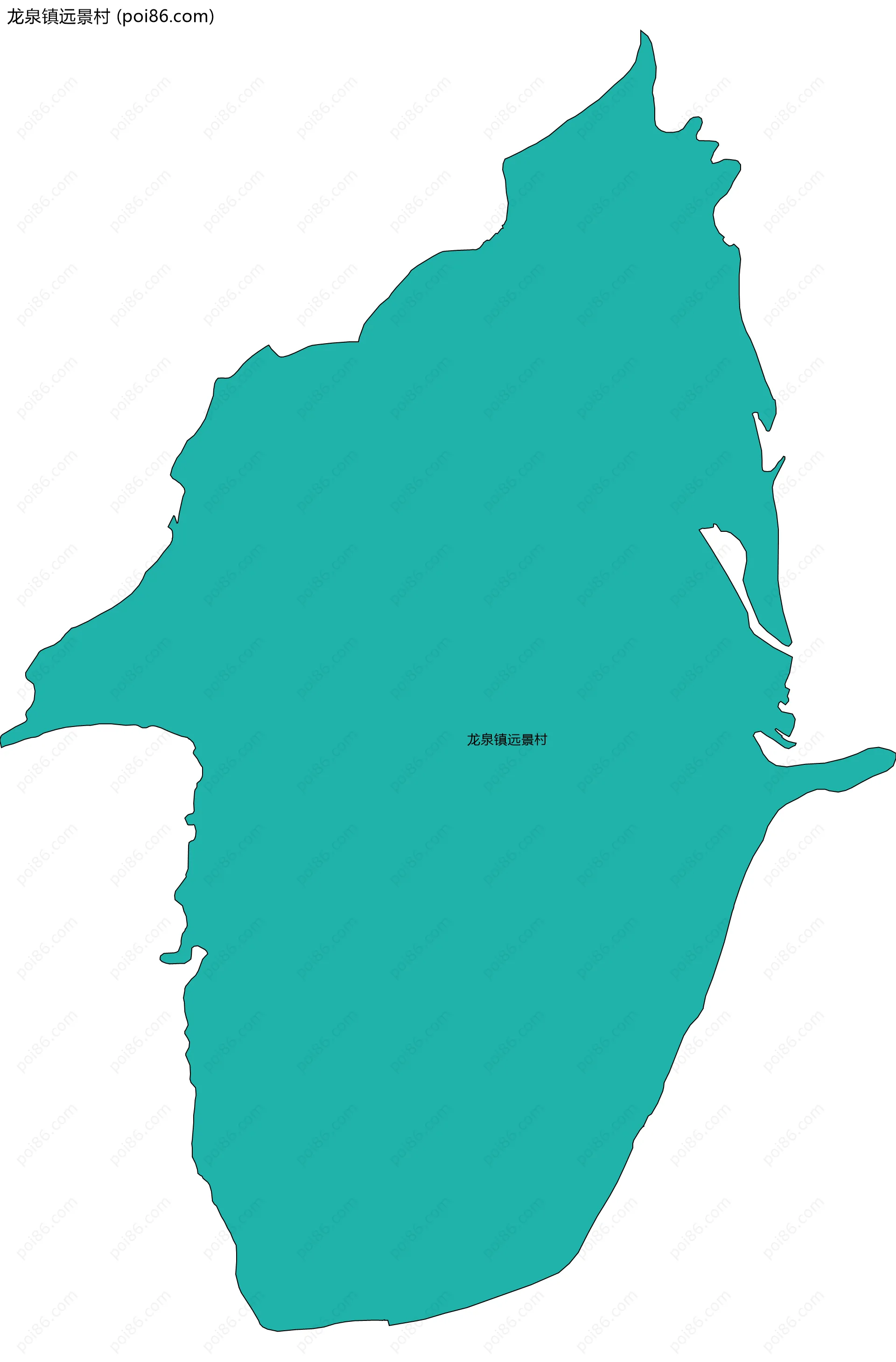 龙泉镇远景村边界地图