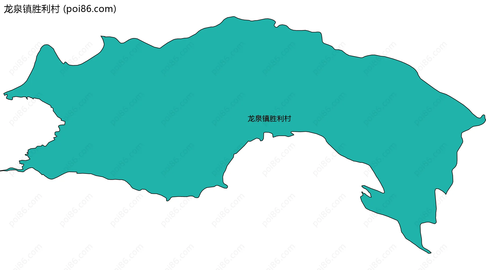 龙泉镇胜利村边界地图