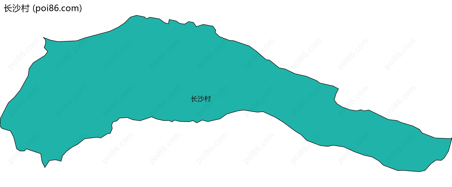 长沙村边界地图