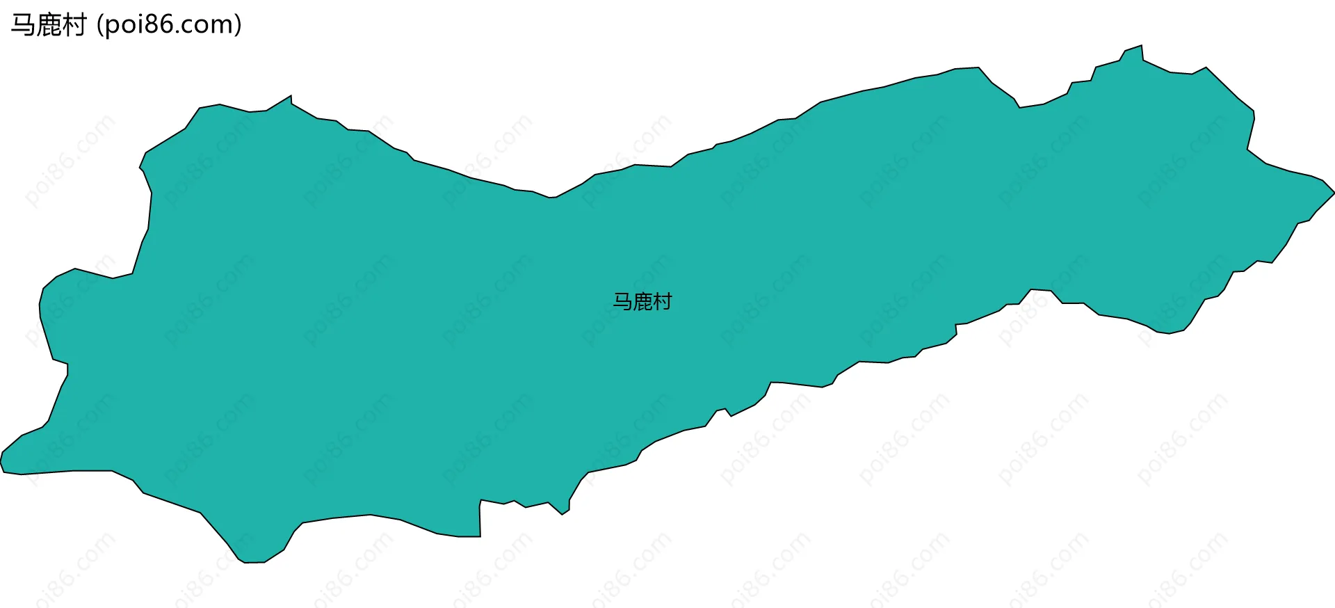 马鹿村边界地图