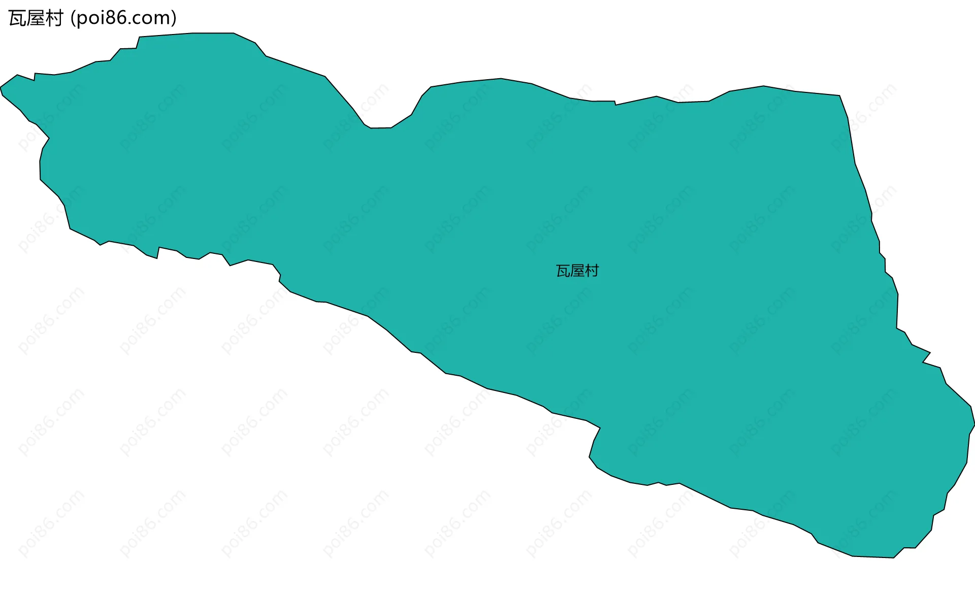 瓦屋村边界地图