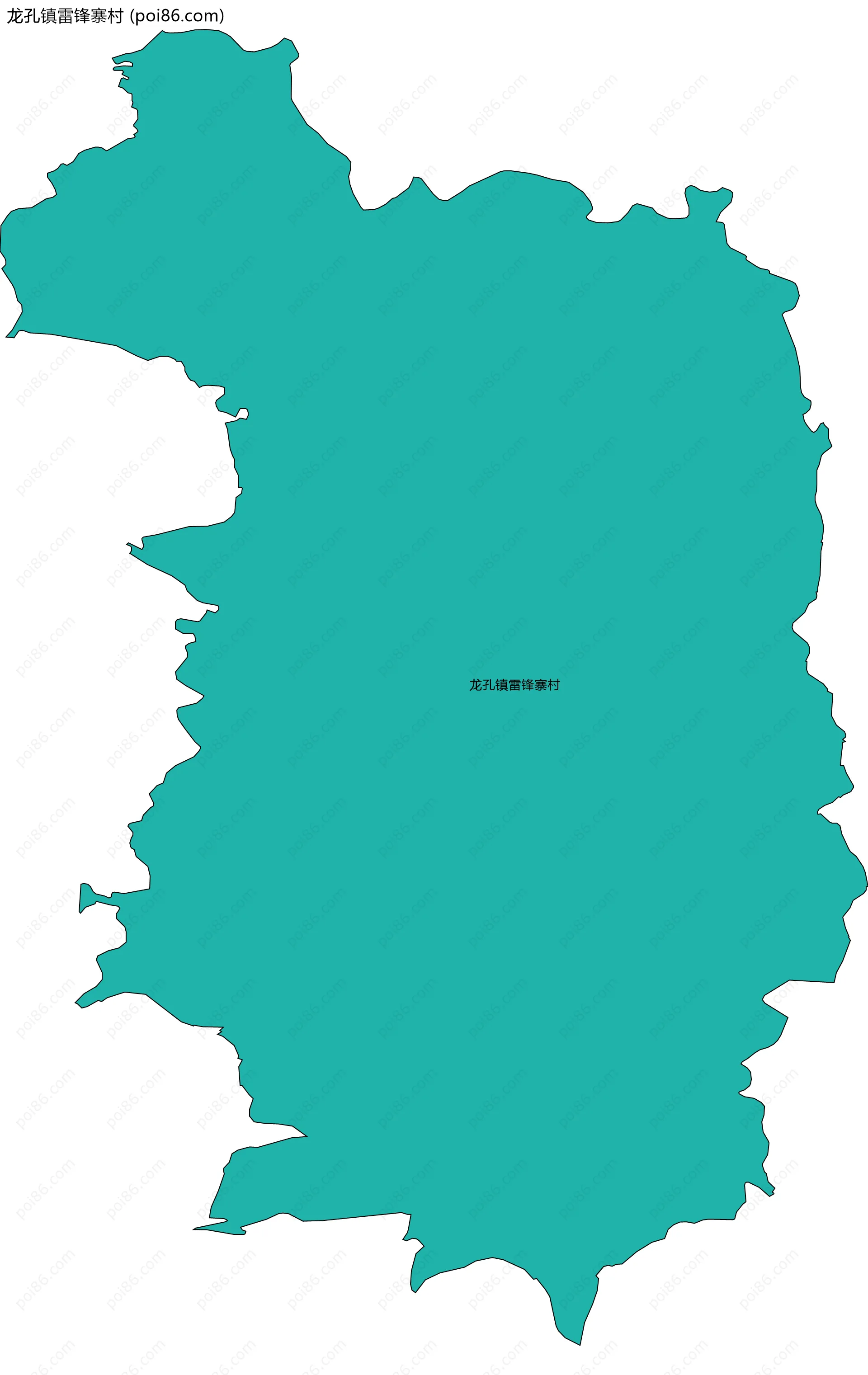 龙孔镇雷锋寨村边界地图
