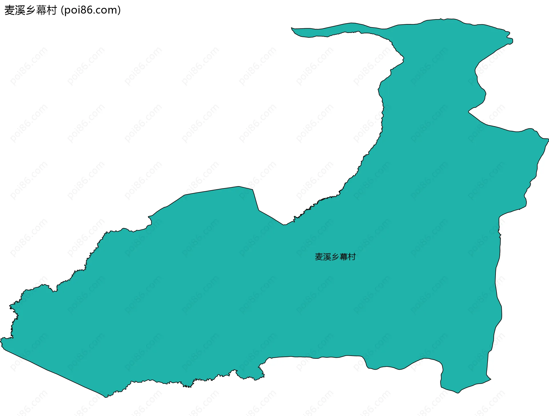 麦溪乡幕村边界地图