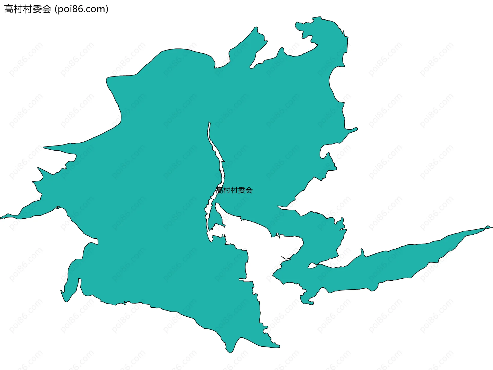 高村村委会边界地图