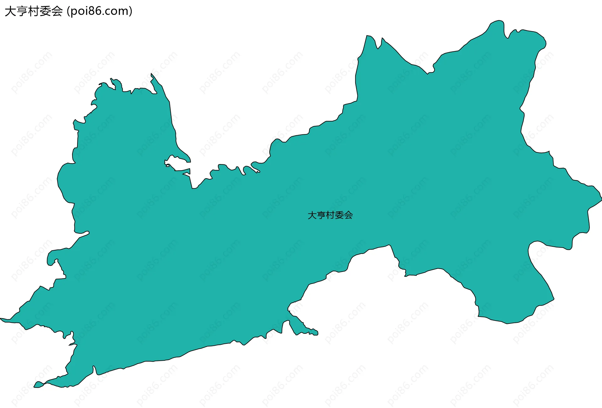 大亨村委会边界地图