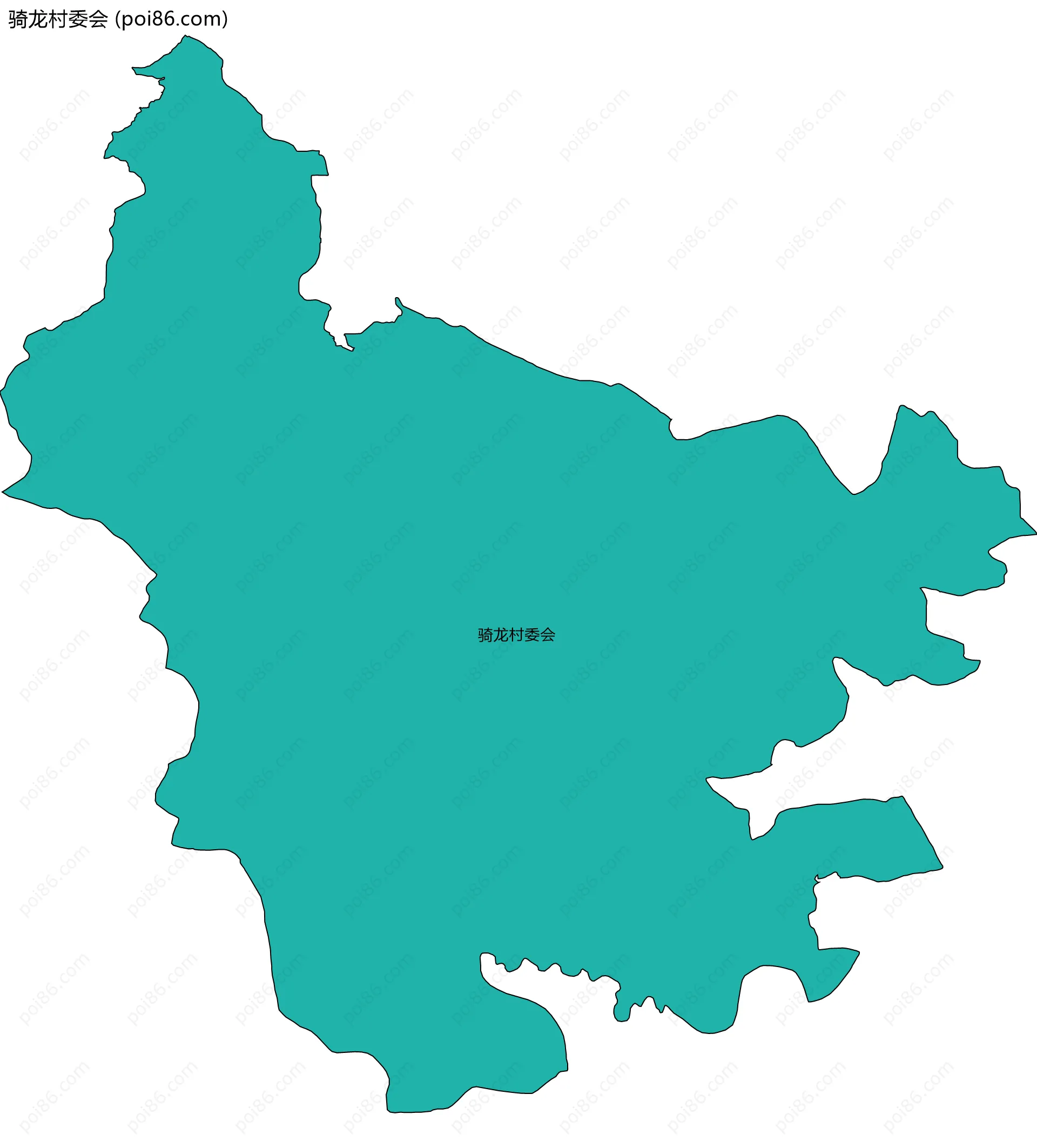 骑龙村委会边界地图