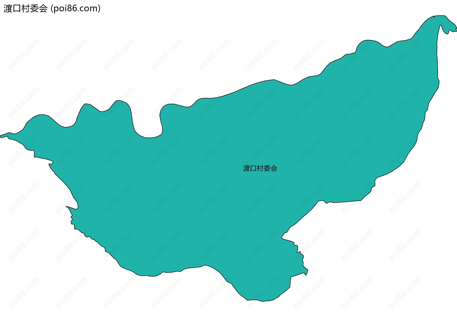 渡口村委会边界地图