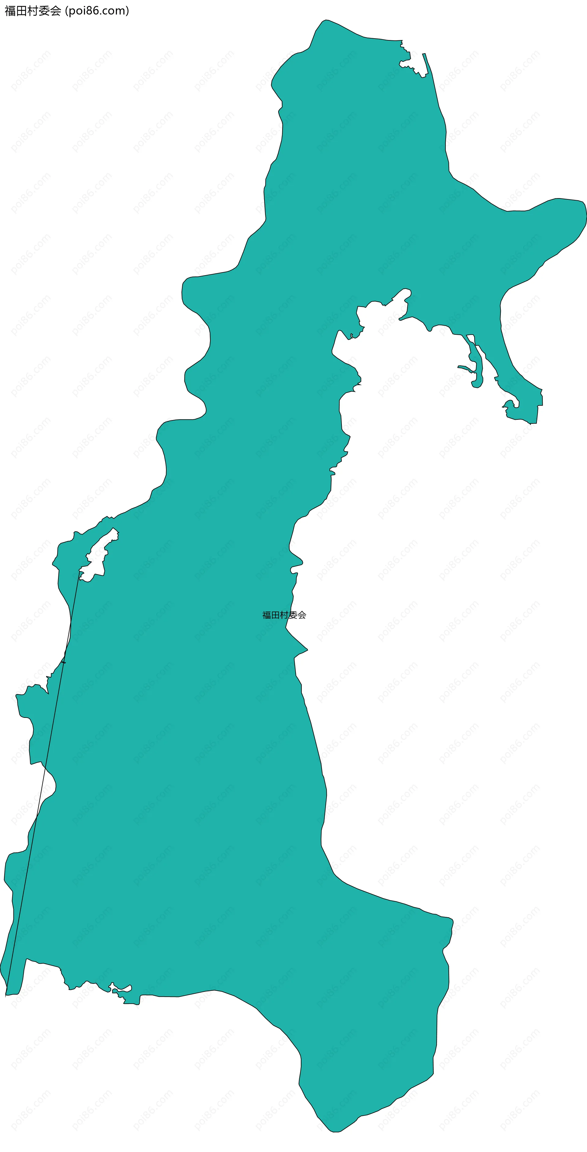 福田村委会边界地图