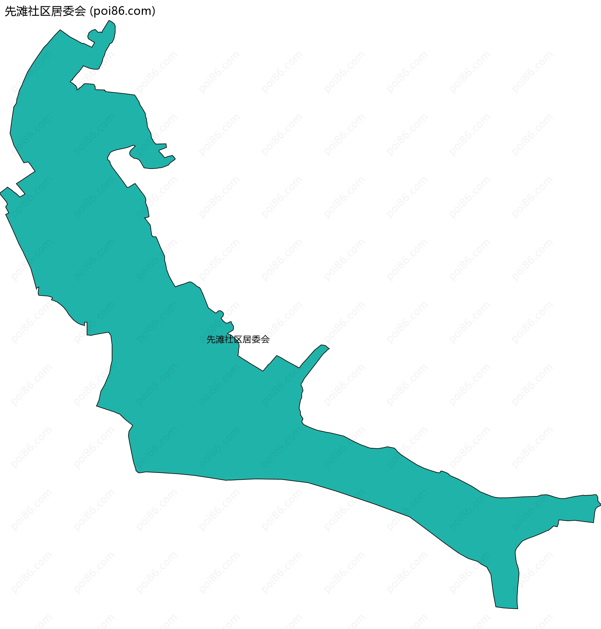 先滩社区居委会边界地图