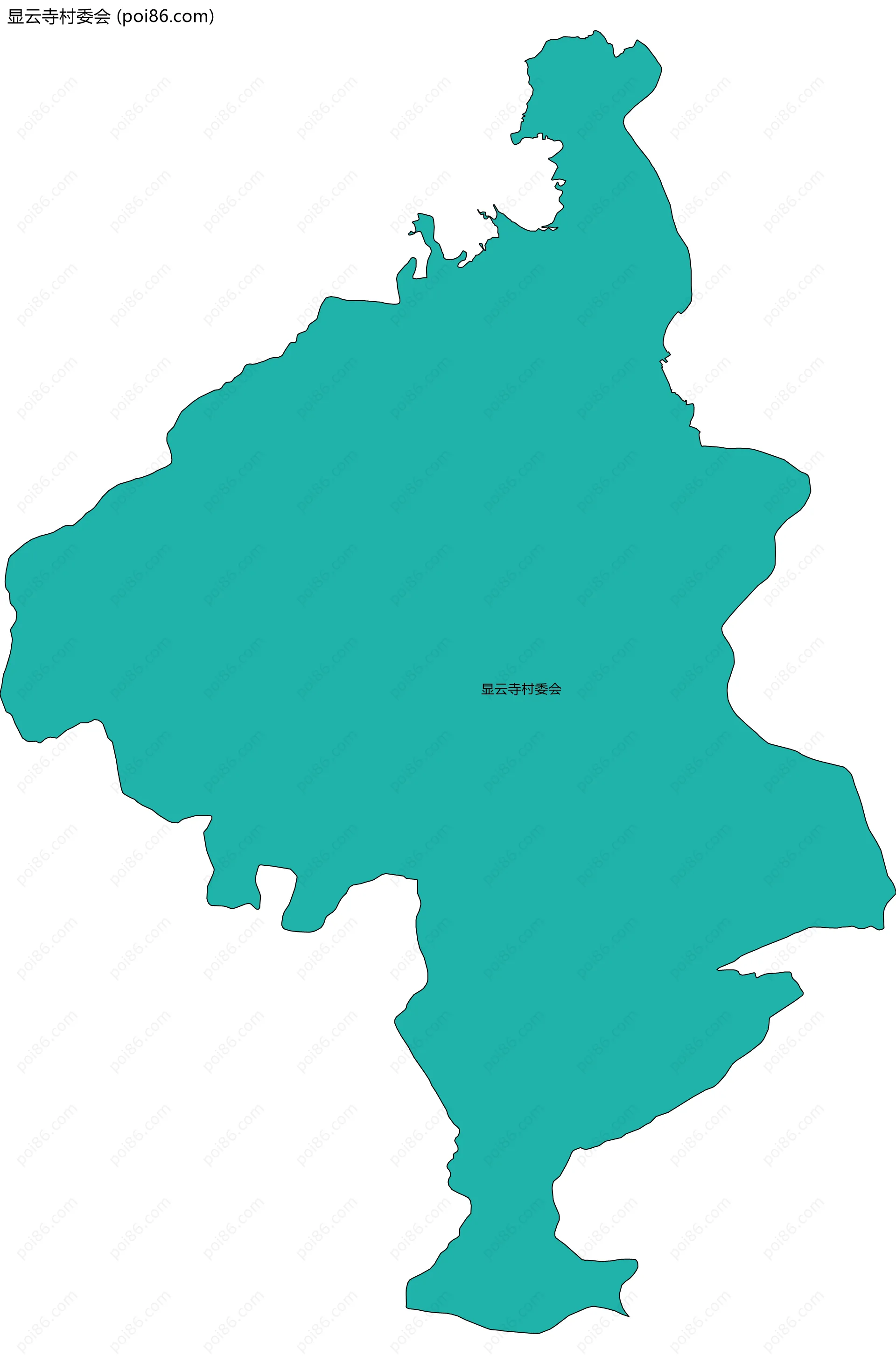 显云寺村委会边界地图