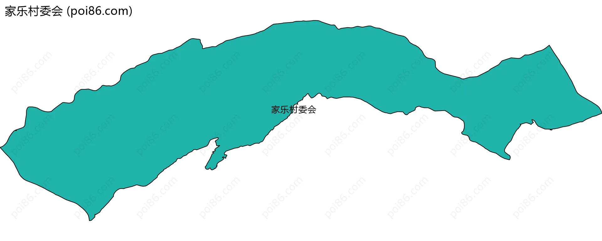 家乐村委会边界地图