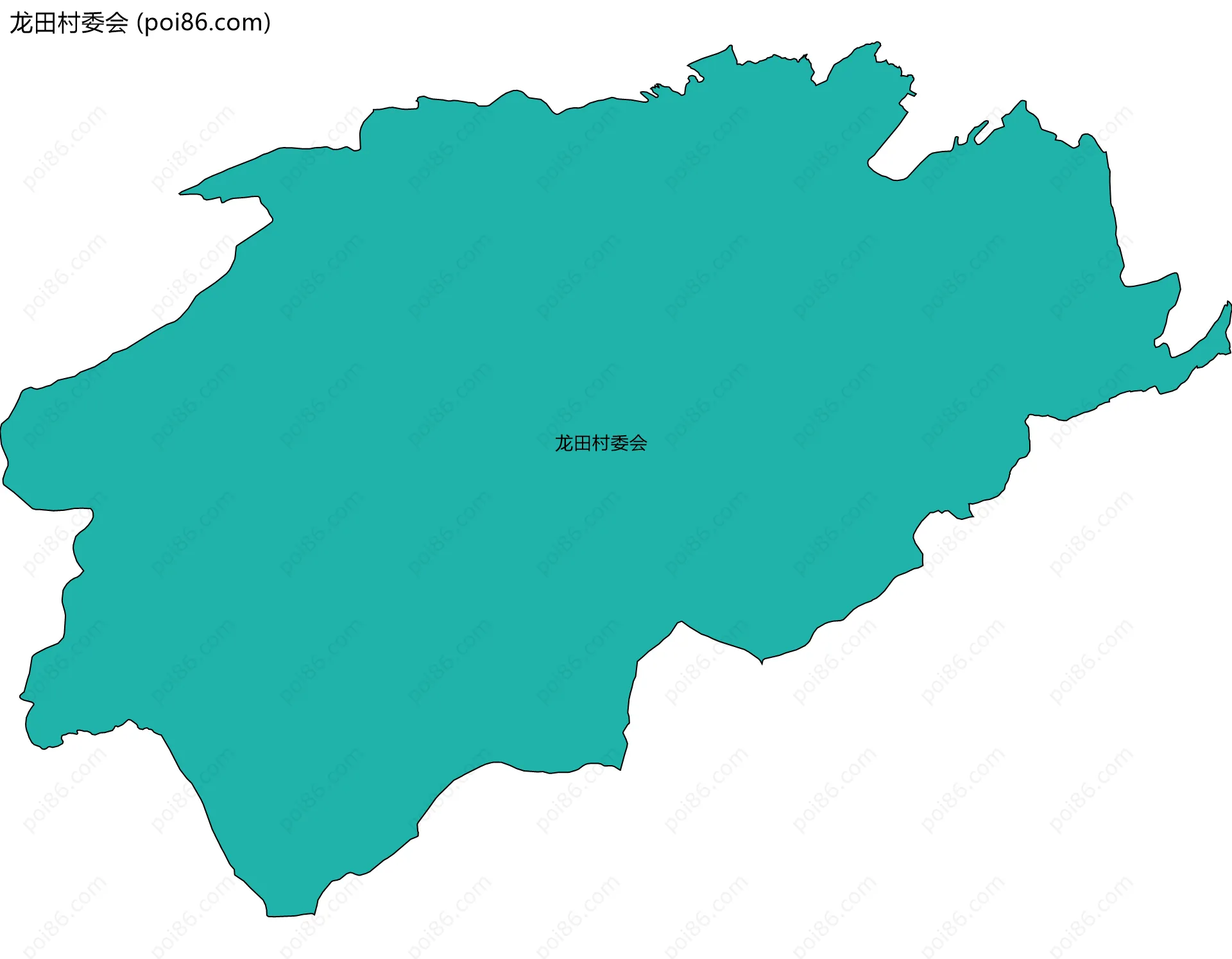 龙田村委会边界地图