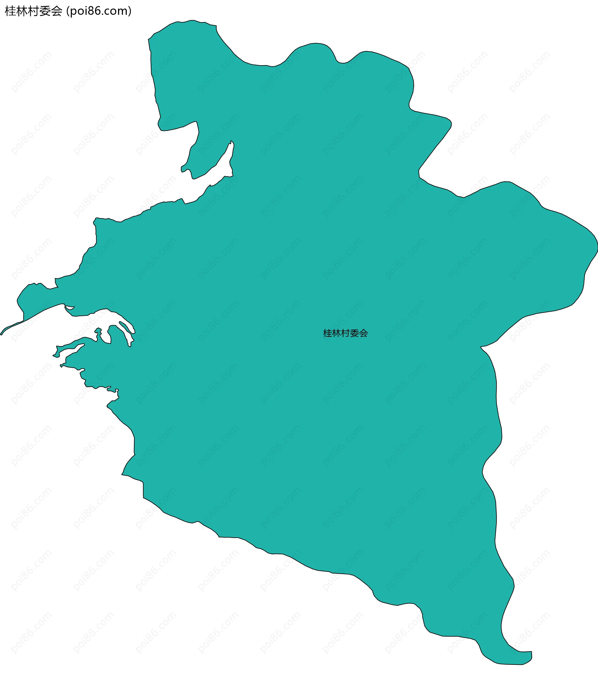 桂林村委会边界地图